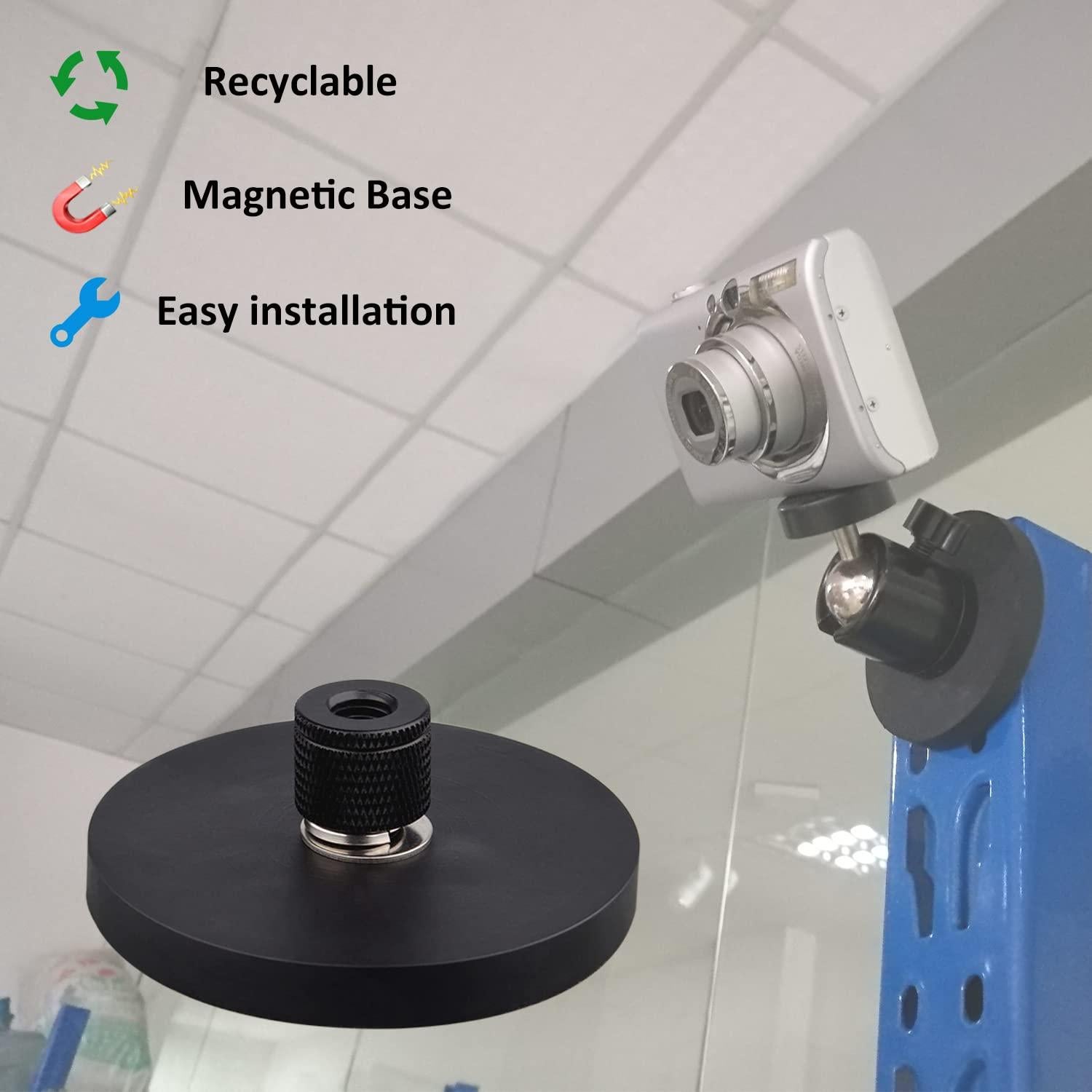 Imanes de Neodimio 25kg con Base de Caucho Antideslizante