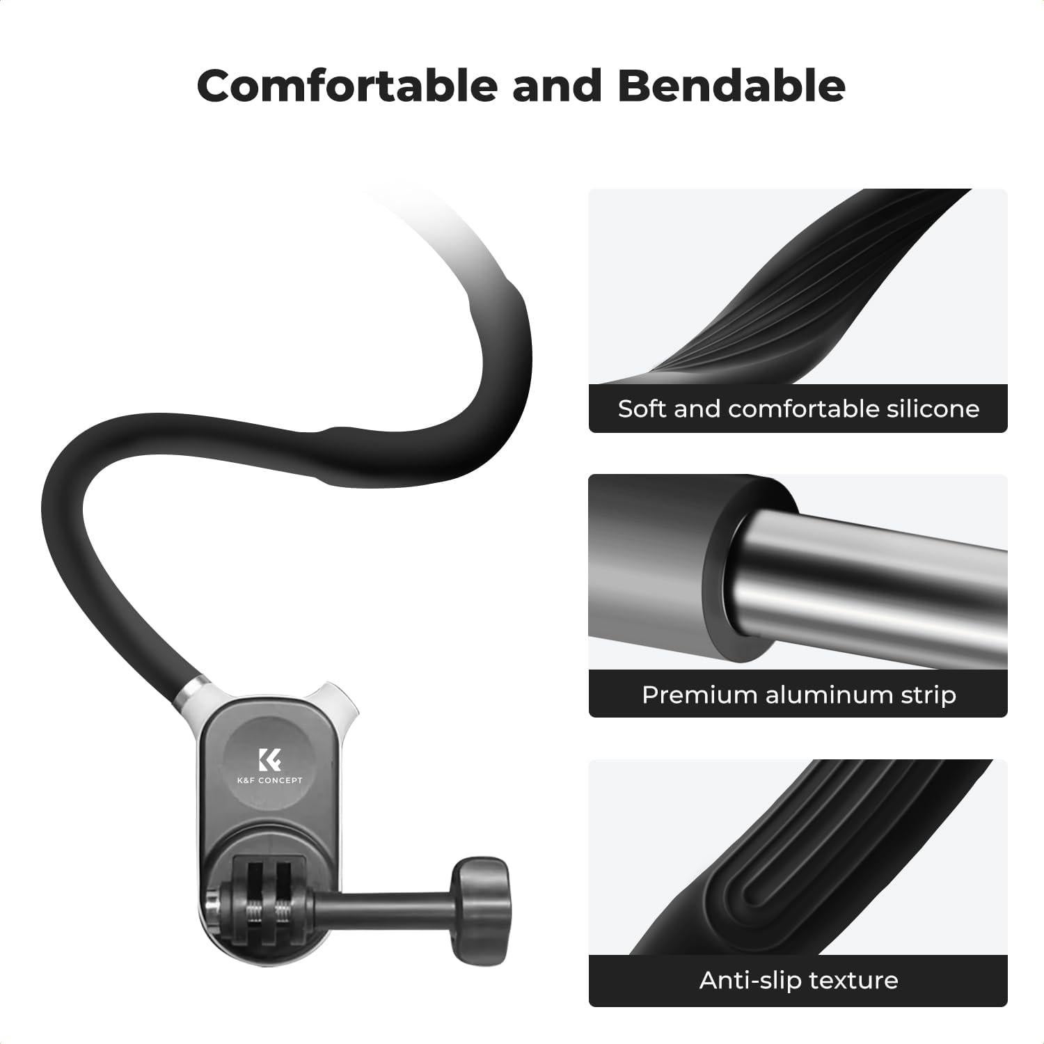 Soporte de Cuello Magnético K&F Concept para GoPro y DJI