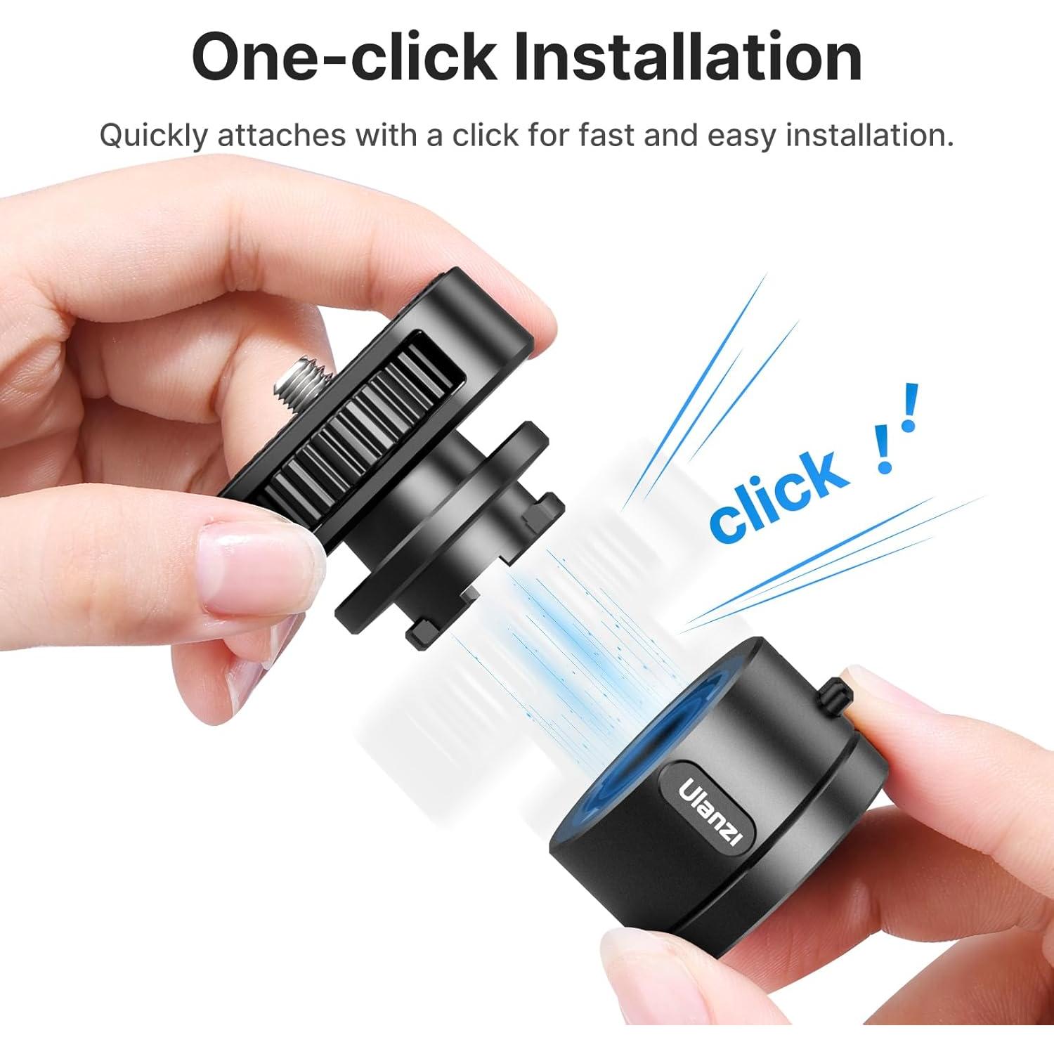 Adaptador Go Quick II 1/4" ULANZI - Liberación Rápida