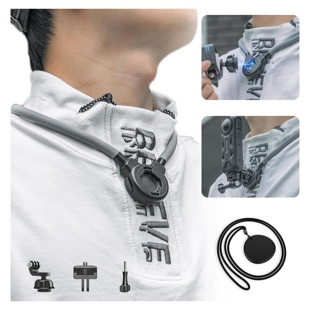Soporte Magnético para Cuello SUREWO T24 Pro para GoPro y DJI