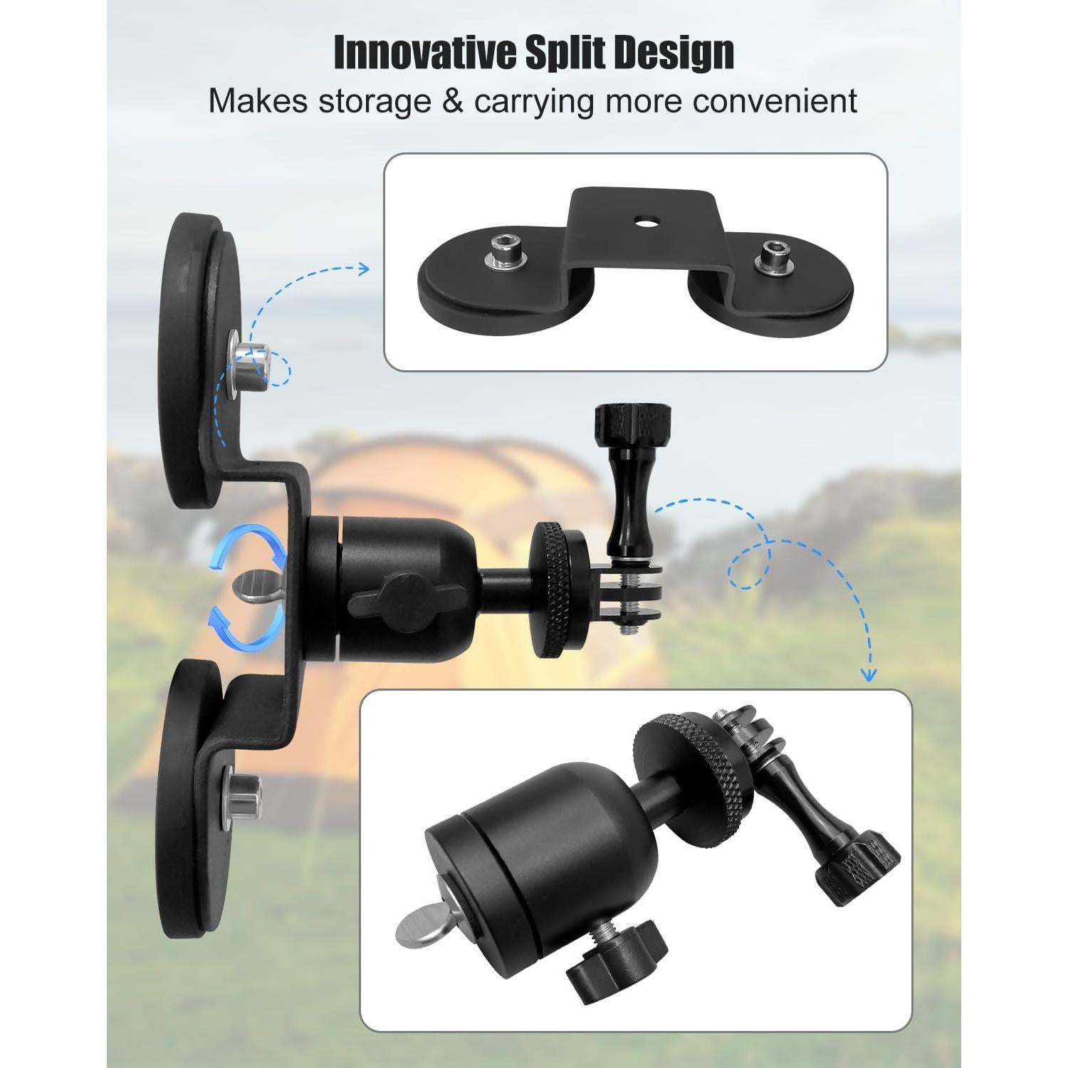 Soporte Magnético para Cámara TakemyParts 360° para GoPro