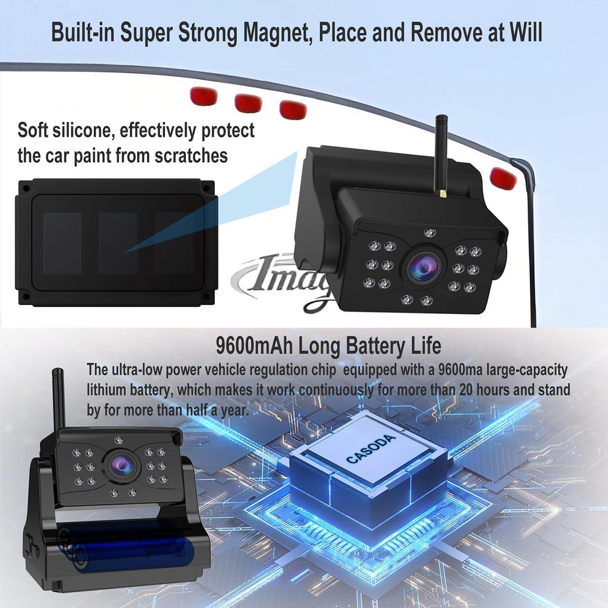 Cámara de Respaldo Inalámbrica HMSp 9600mAh con Wifi 5G