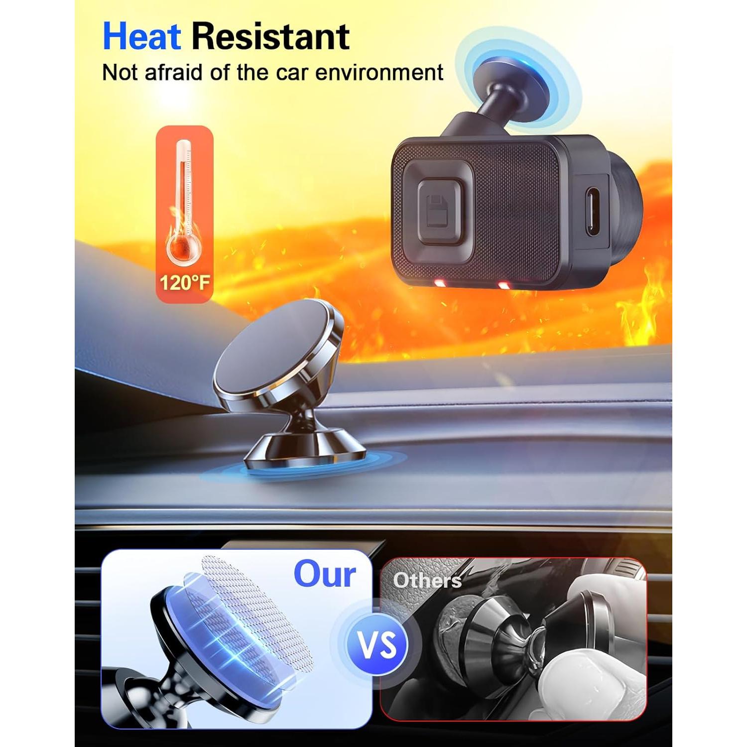 6 Almohadillas Adhesivas Doble Cara 3M Lendouble 25mm Rojo