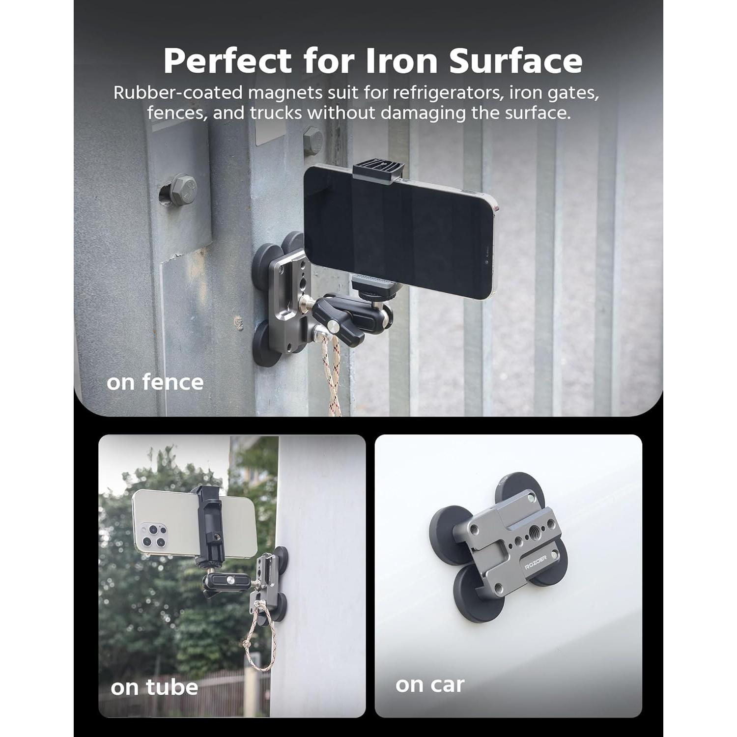 Base de Montaje Magnético ROZOER para Cámaras y Smartphones
