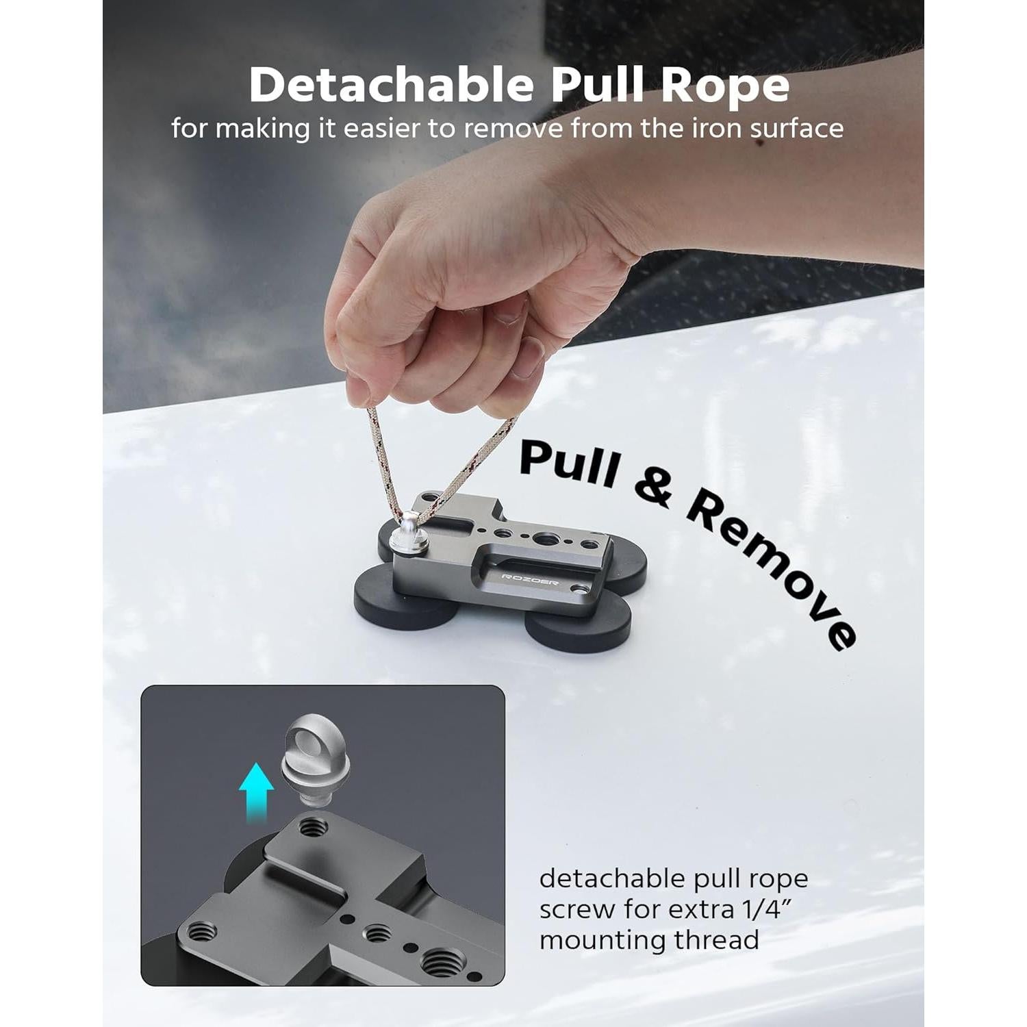 Base de Montaje Magnético ROZOER para Cámaras y Smartphones