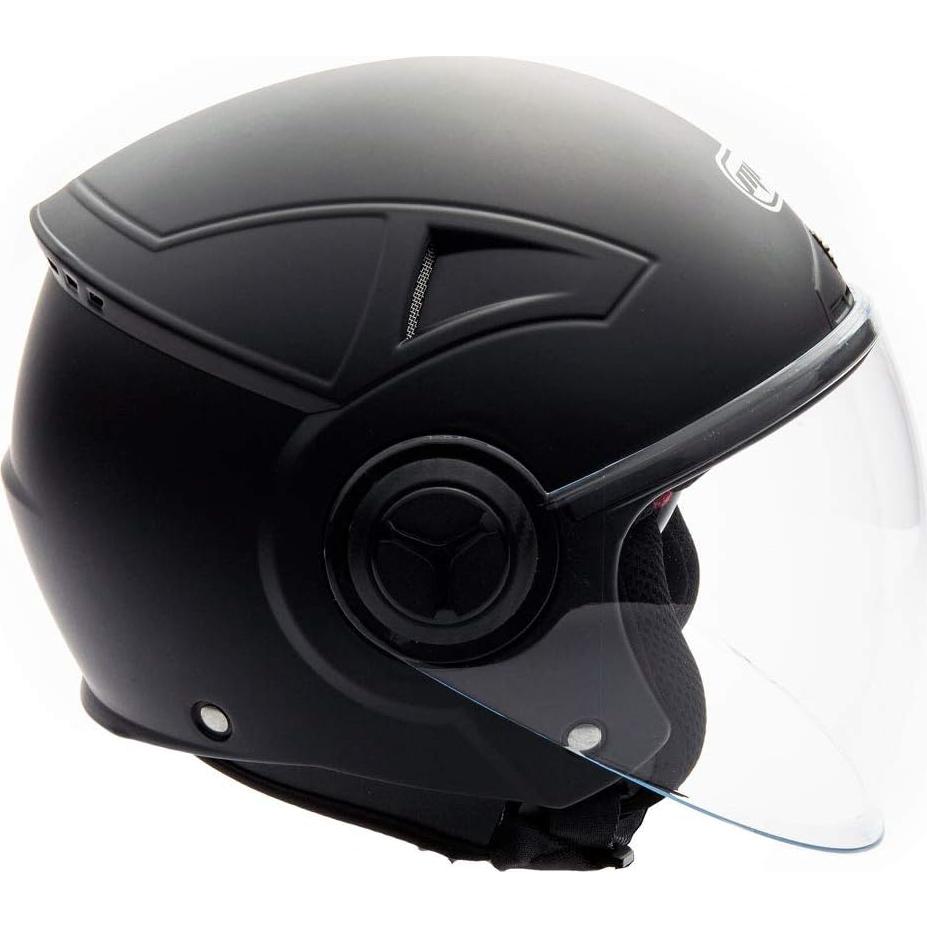 Casco MMG Abierto Modelo Blaze Extra Grande Negro/Rojo