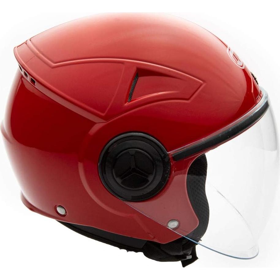 Casco MMG Abierto Modelo Blaze Extra Grande Negro/Rojo