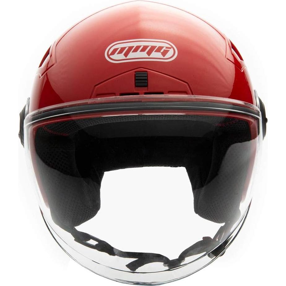 Casco MMG Abierto Modelo Blaze Extra Grande Negro/Rojo