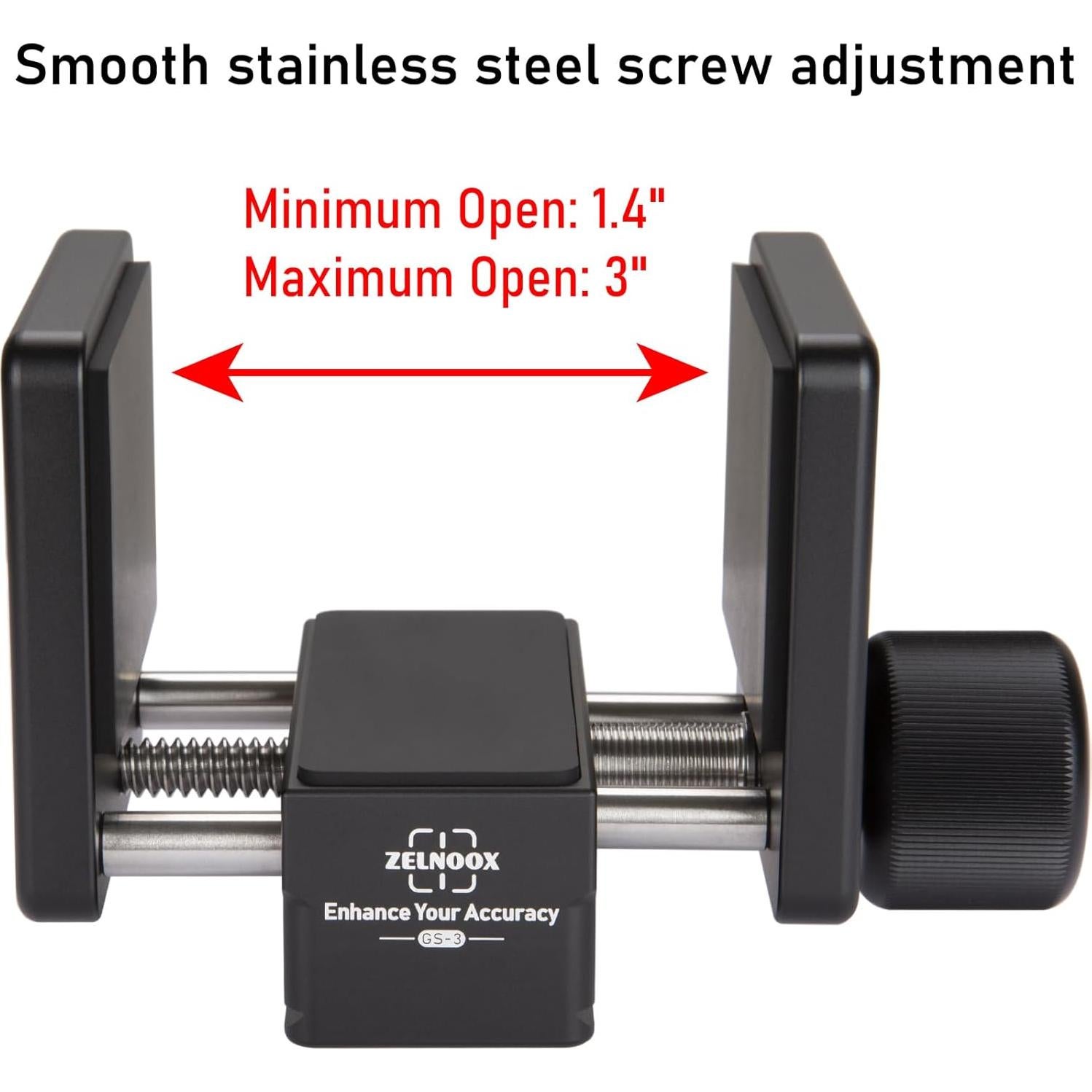 Soporte de trípode Zelnoox GS-3 con liberación rápida Arca-Swiss