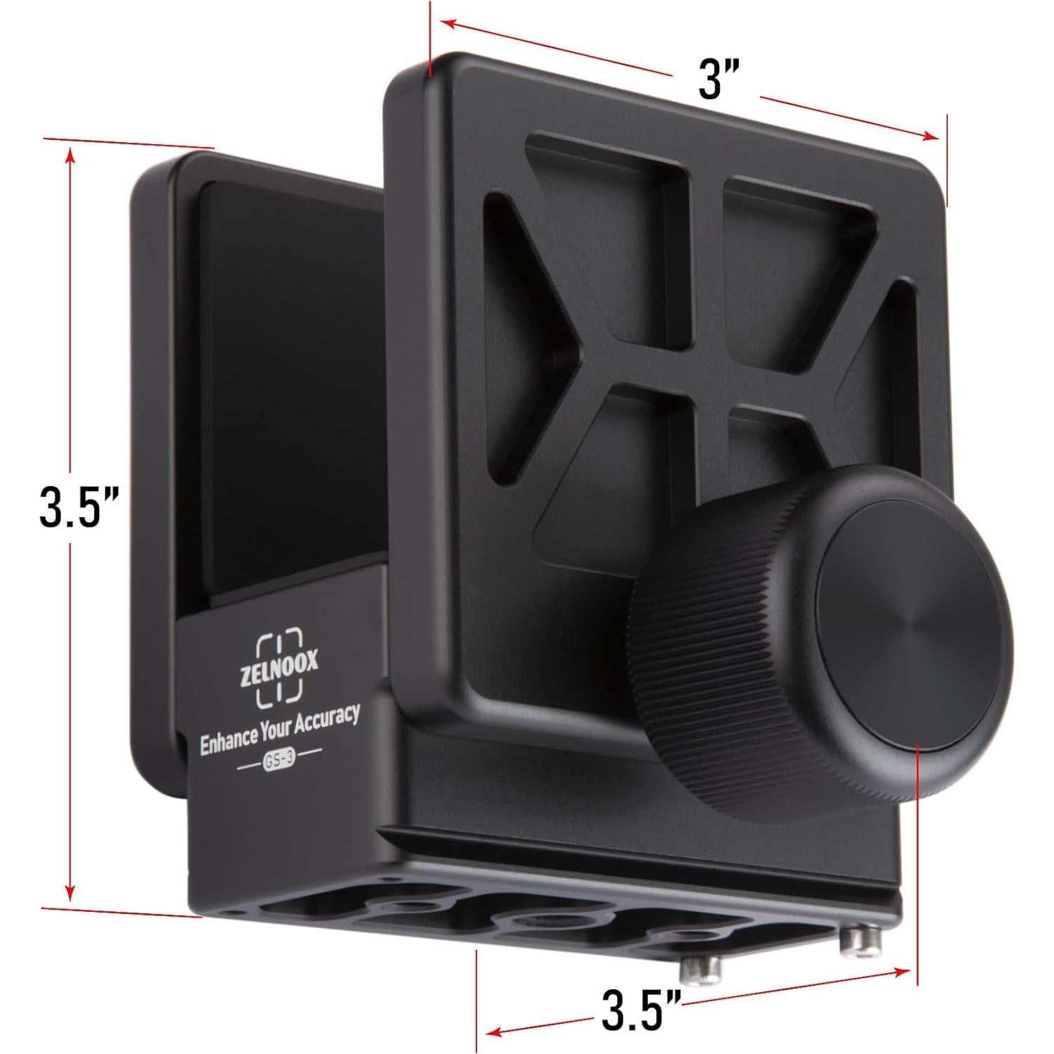 Soporte de trípode Zelnoox GS-3 con liberación rápida Arca-Swiss