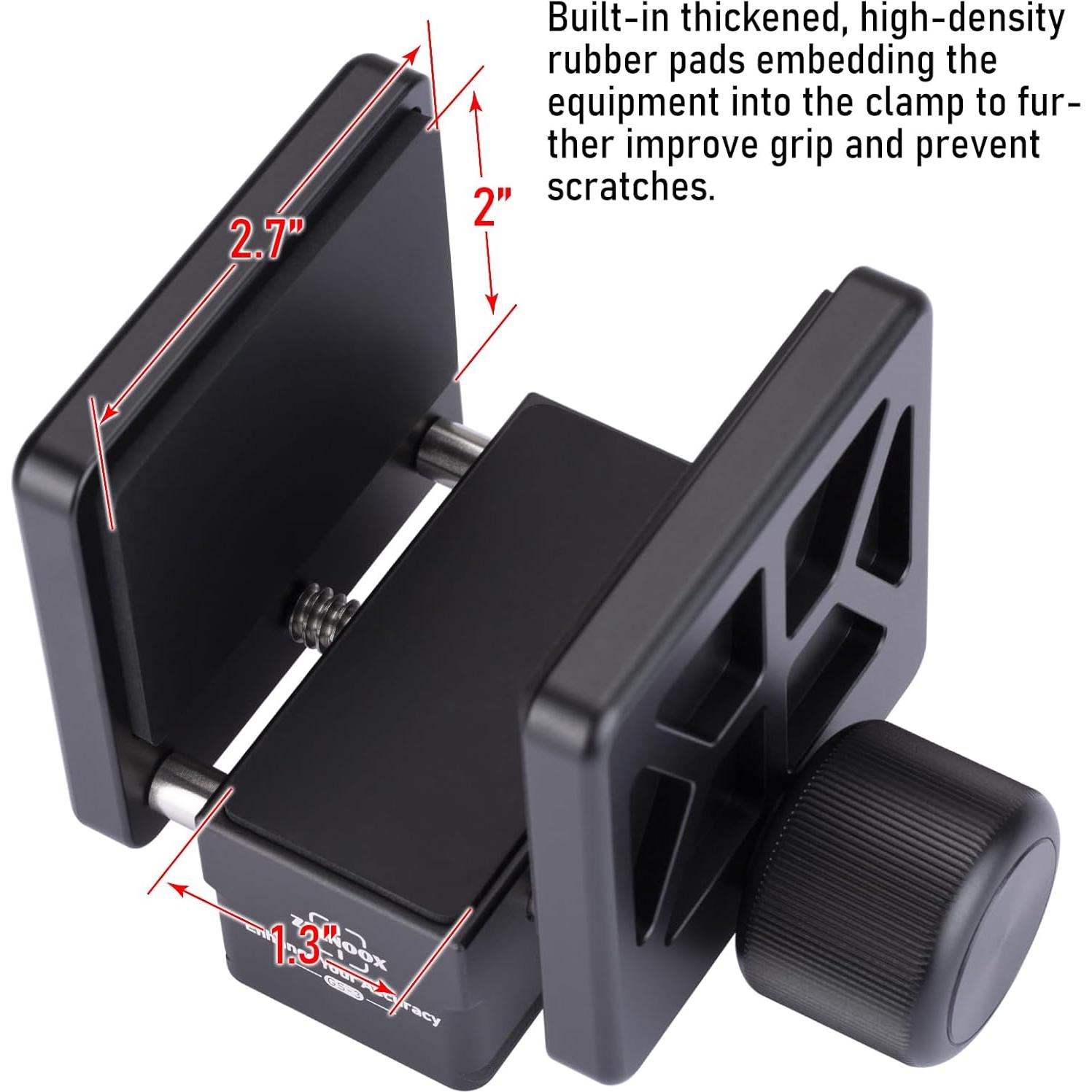 Soporte de trípode Zelnoox GS-3 con liberación rápida Arca-Swiss