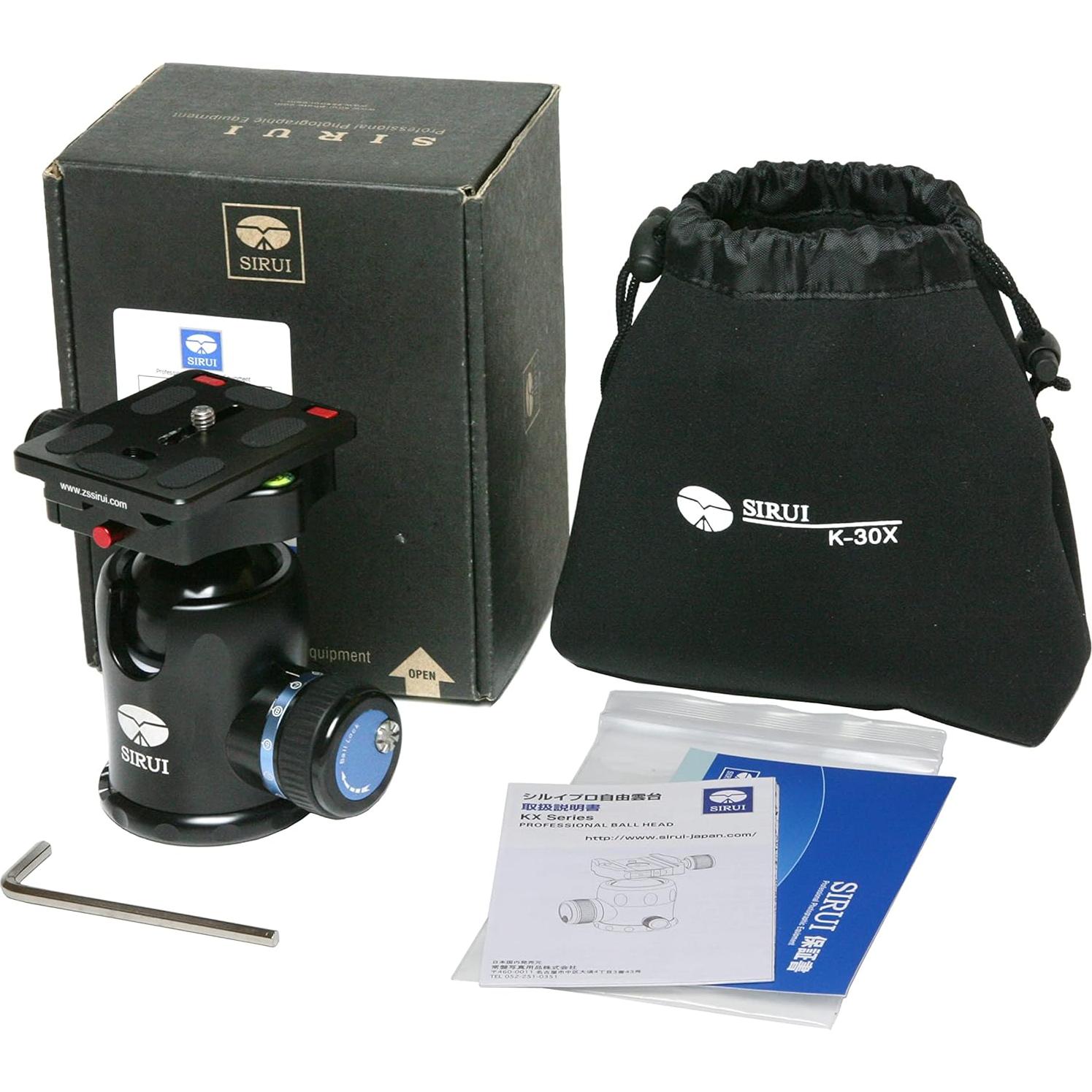 Cabezal de bola Sirui K-30X con placa liberación rápida