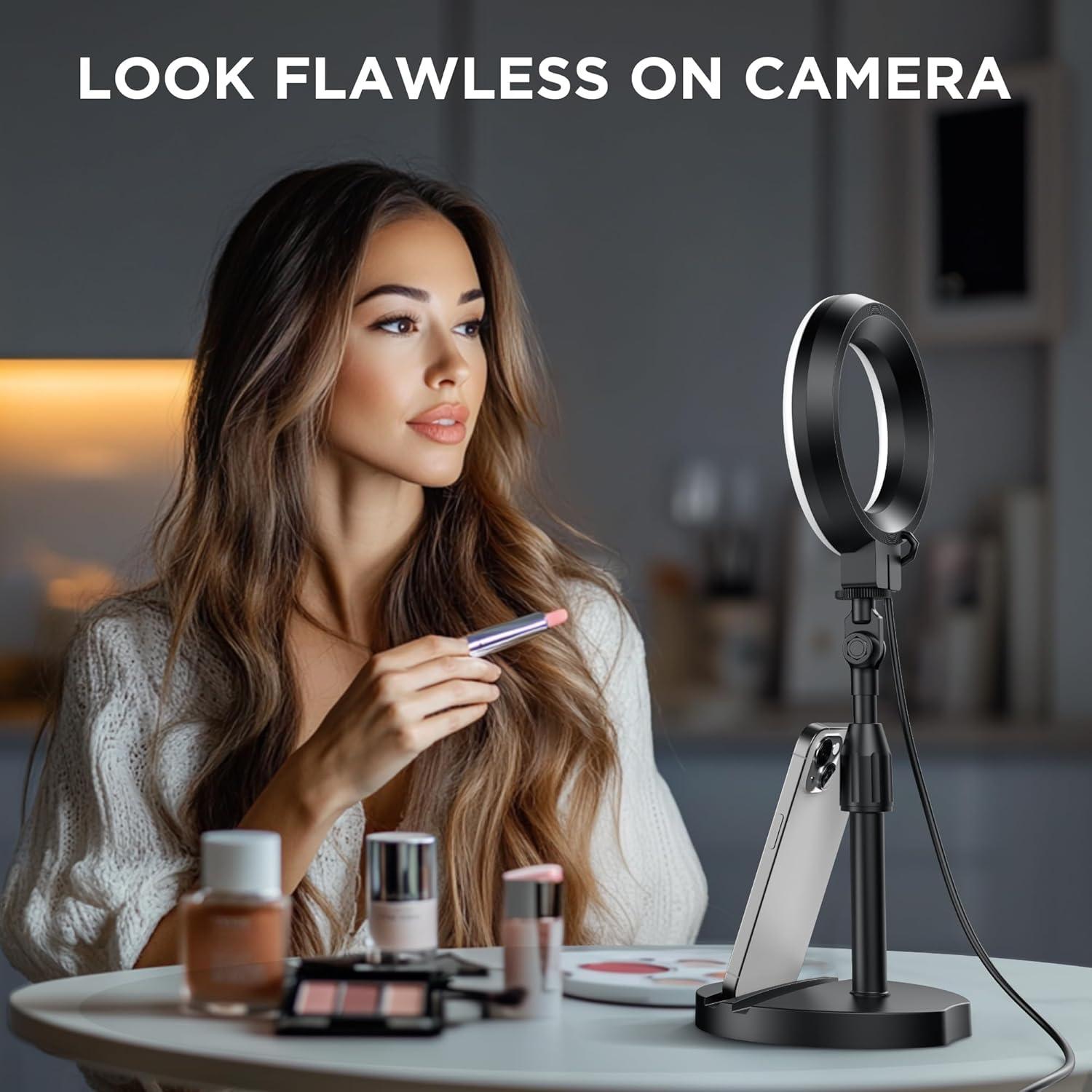 Luz de Anillo LED InnoGear F-601 para Videoconferencias 60 LEDs