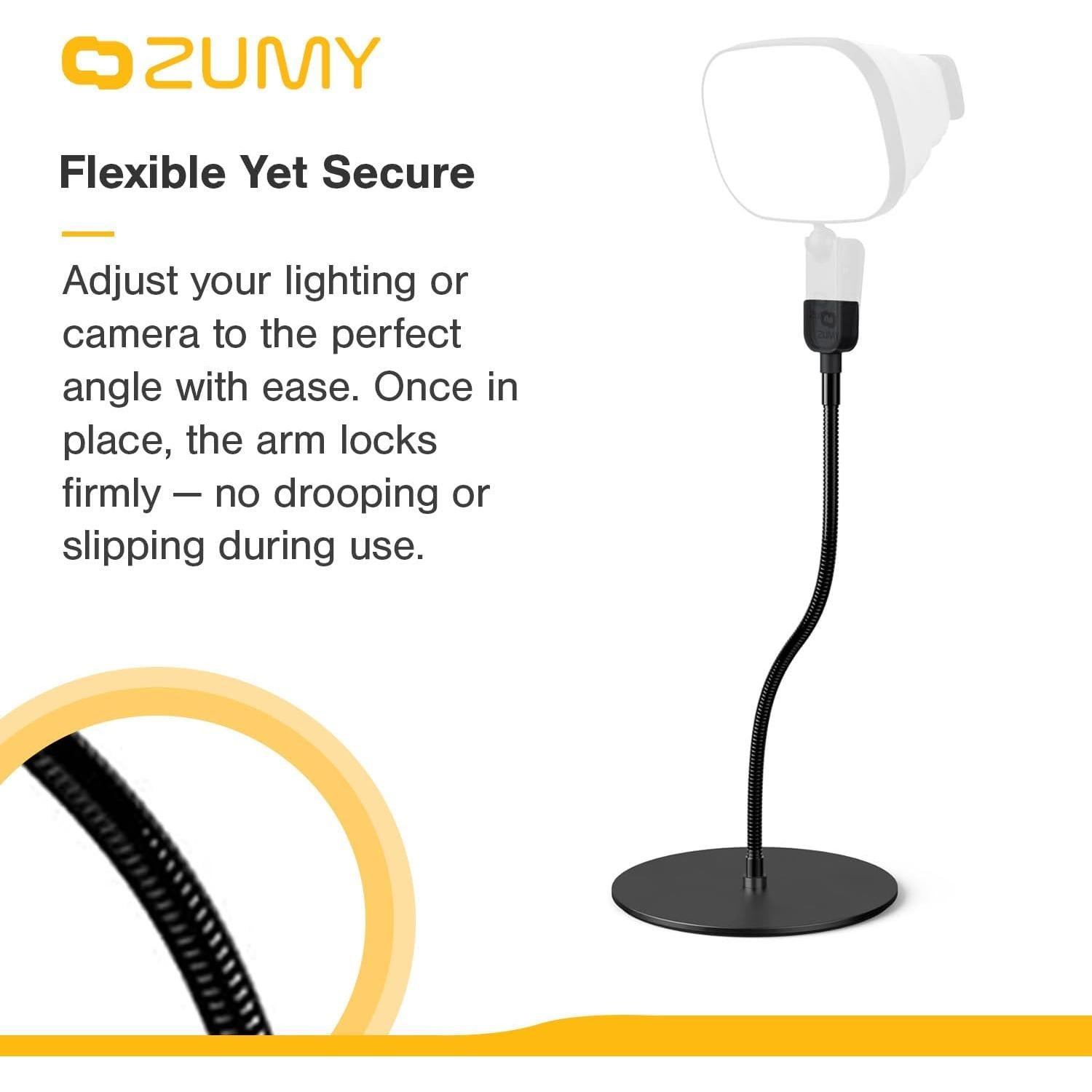 Soporte de Luz de Montaje en Escritorio Zumy ZDFS-01 - Base Pesada