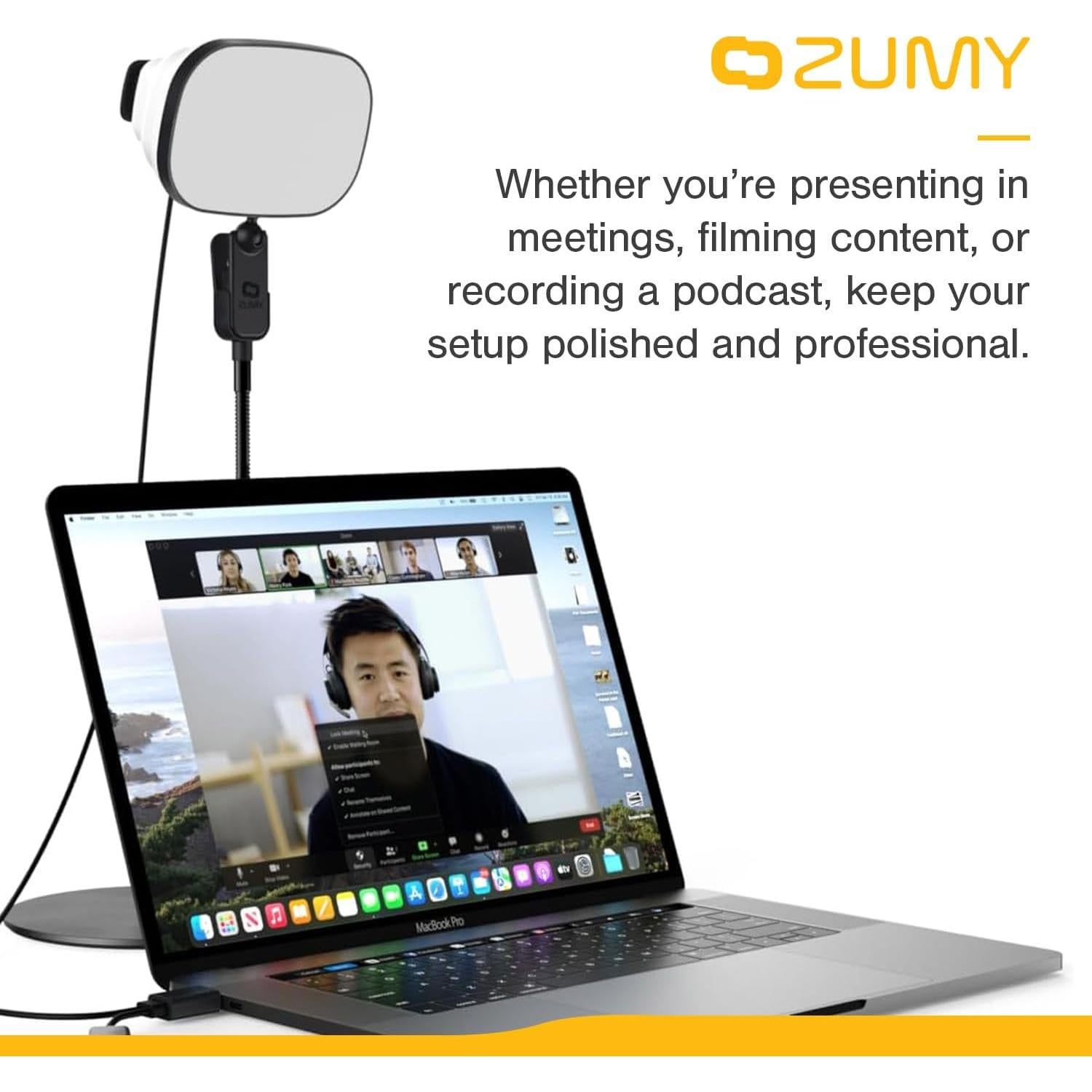 Soporte de Luz de Montaje en Escritorio Zumy ZDFS-01 - Base Pesada