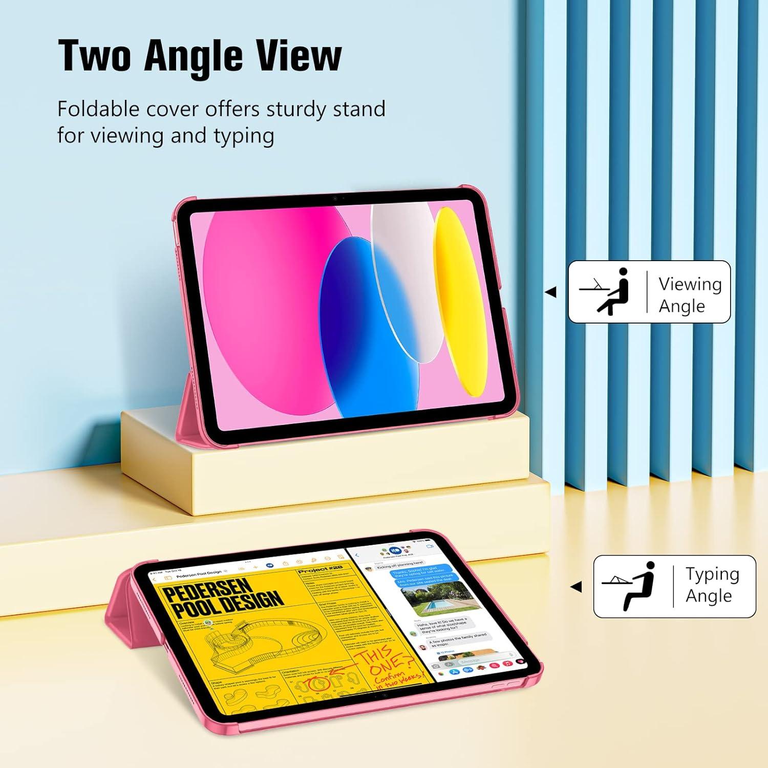 Funda ProCase para iPad 11" y 10.9" Rosa Delgado