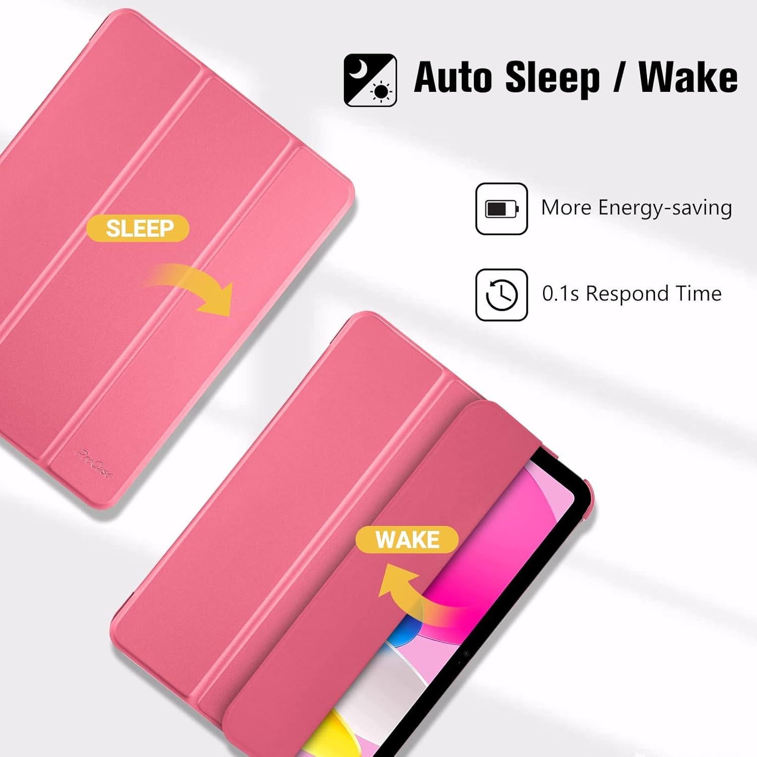 Funda ProCase para iPad 11" y 10.9" Rosa Delgado