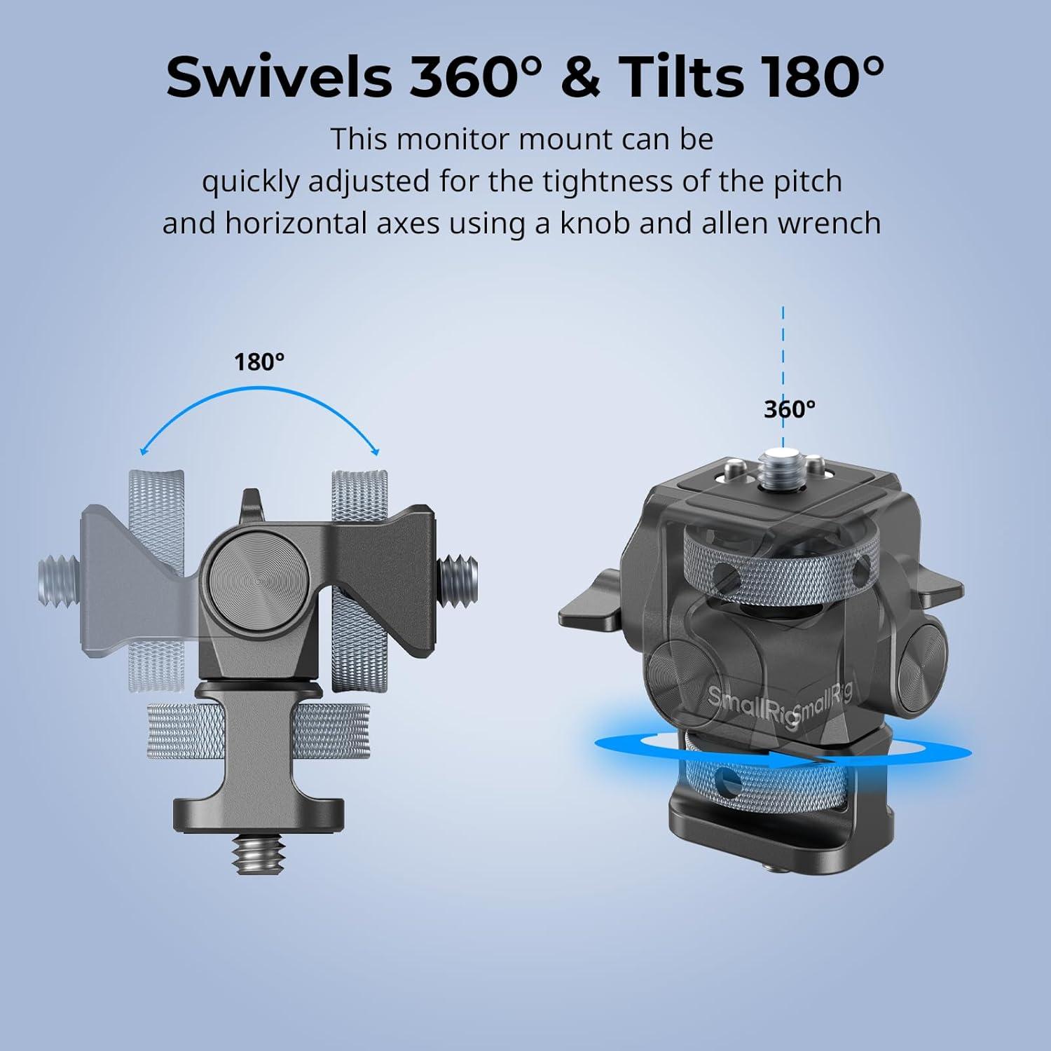 Soporte de Monitor Ajustable SmallRig 4886 con Giro 360°