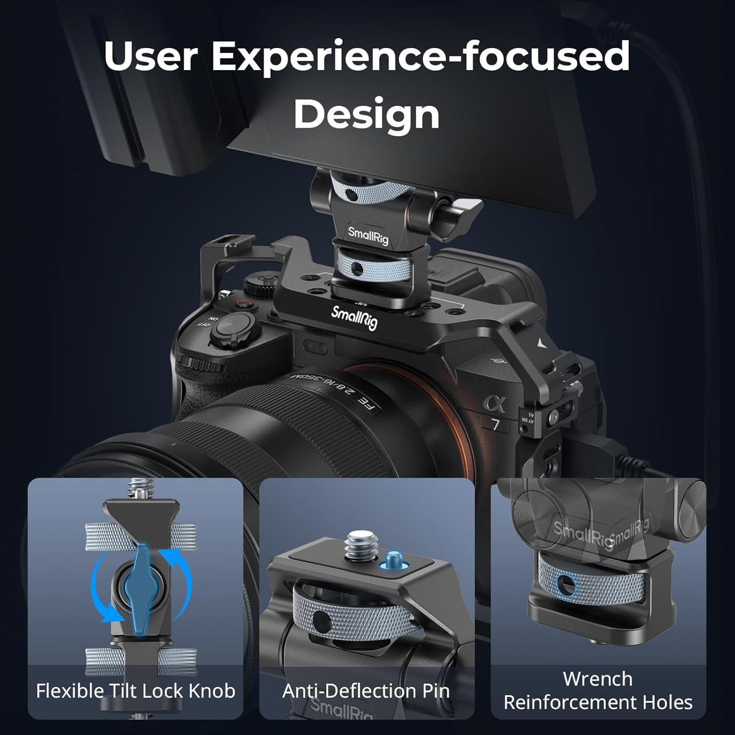 Soporte de Monitor Ajustable SmallRig 4886 con Giro 360°