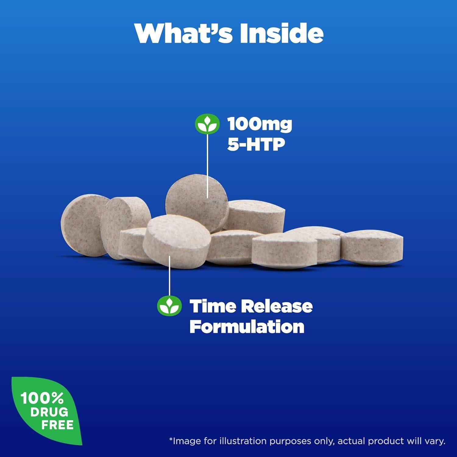 Natrol 5-HTP 100mg Suplemento Dietético 90 Tabletas Liberación Prolongada