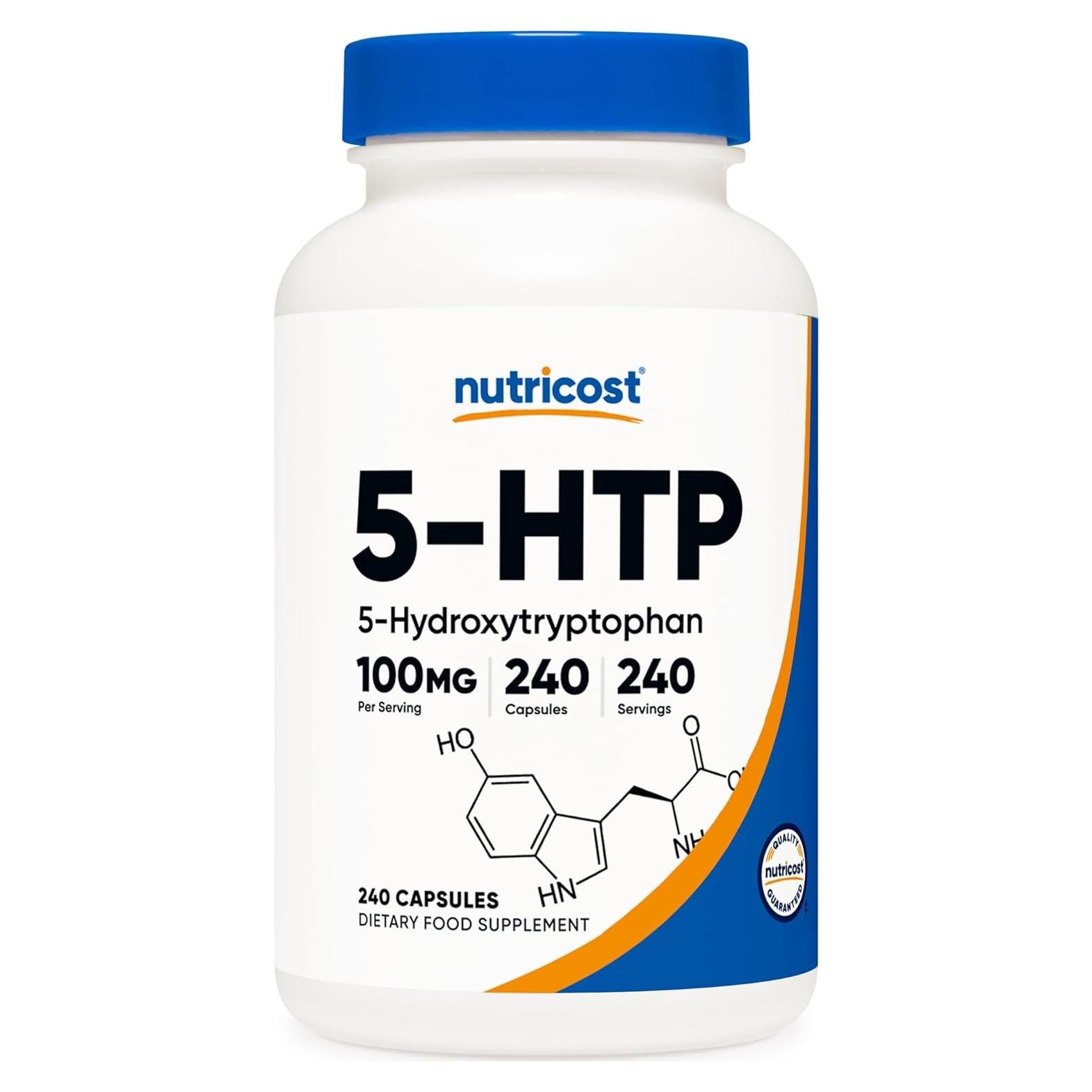 Nutricost 5-HTP 100mg 240 Cápsulas Vegetarianas Sin OGM Gluten