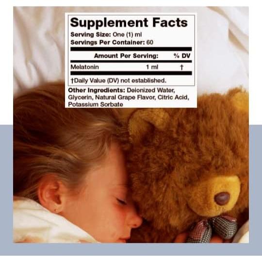 Melatonina Líquida Olympian Labs 1mg 60ml Sin Alcohol