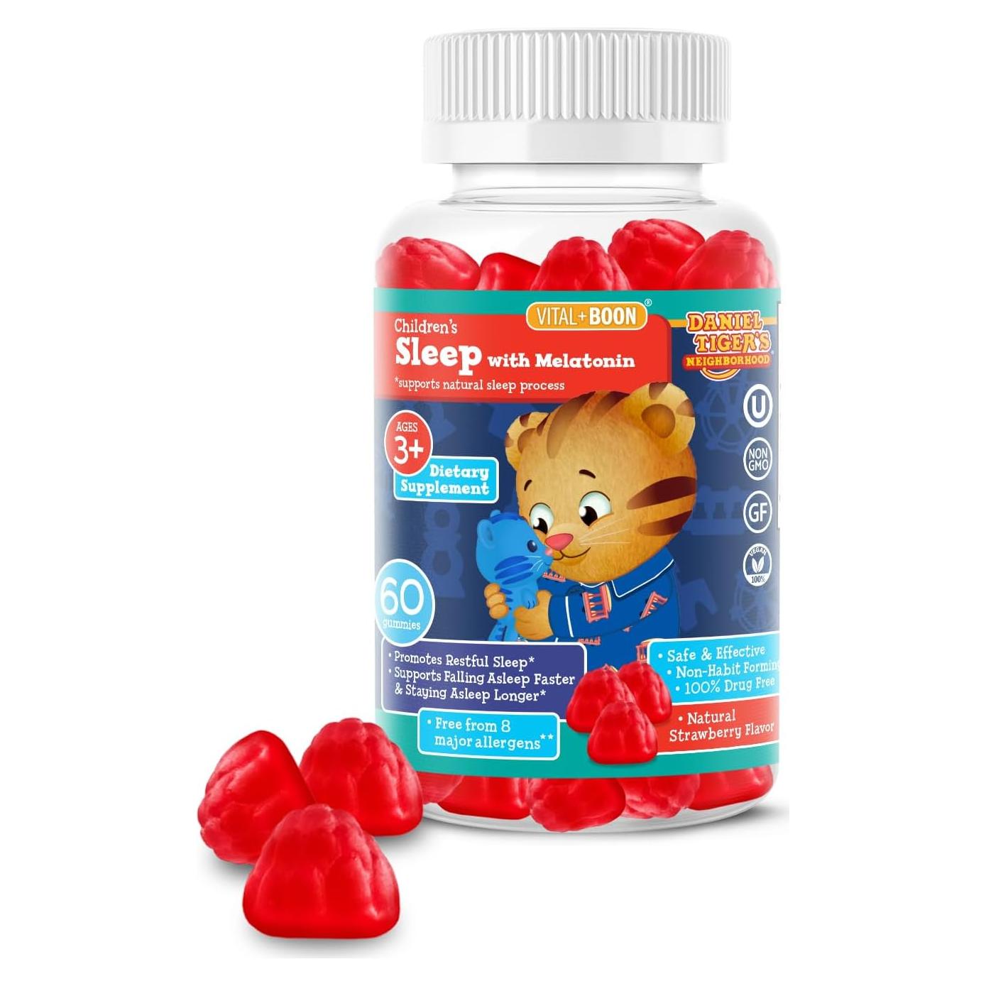 Gominolas de Melatonina Daniel Tiger 60 Unidades Veganas
