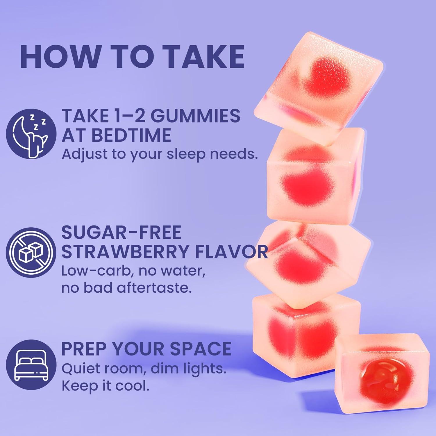 Gomitas de Melatonina 10mg con Magnesio ENVYCURE 60 Unidades