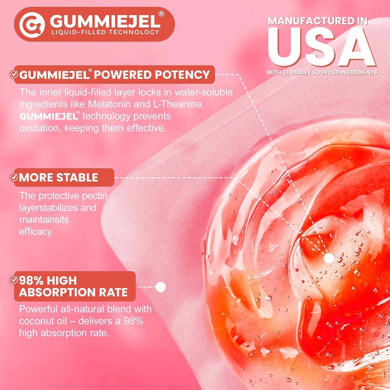 Gomitas de Melatonina 10mg con Magnesio ENVYCURE 60 Unidades