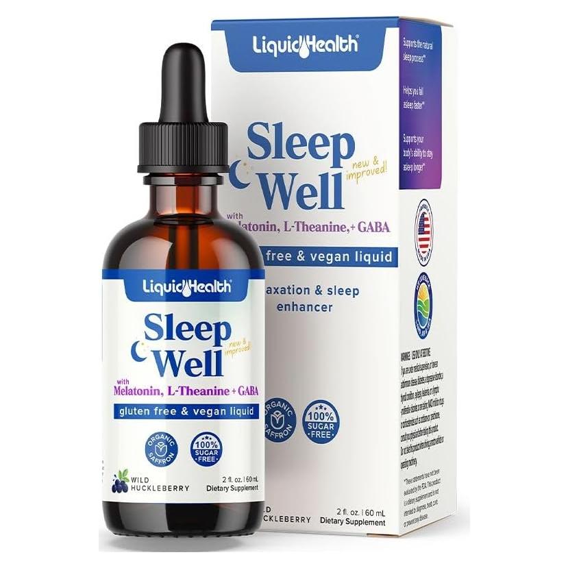 Gotas de Melatonina Liquid Health Sueño Bien 59 ml - Vegano