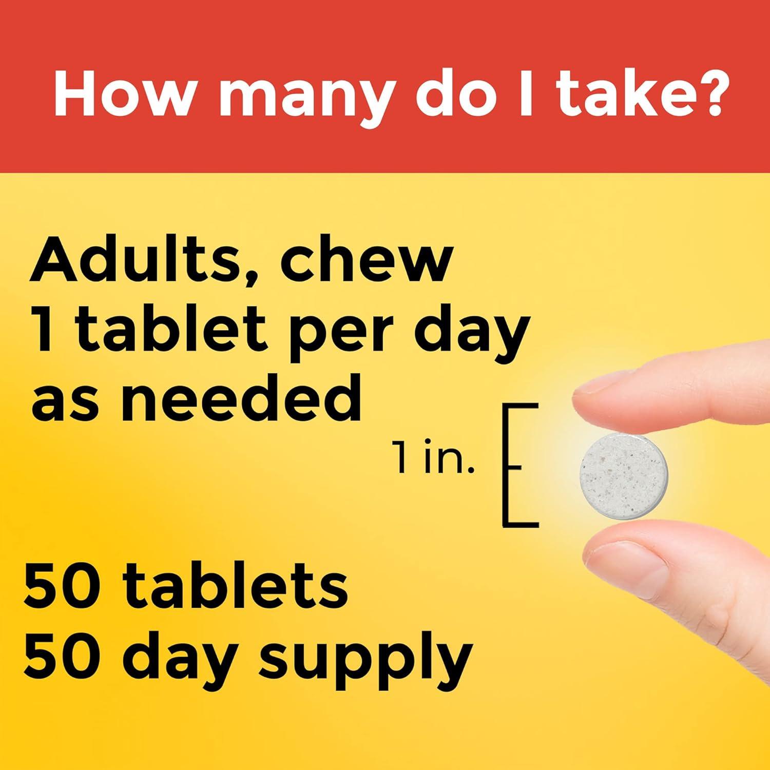 Nature Made L-Teanina Masticable 200mg - 50 Tabletas para Estrés