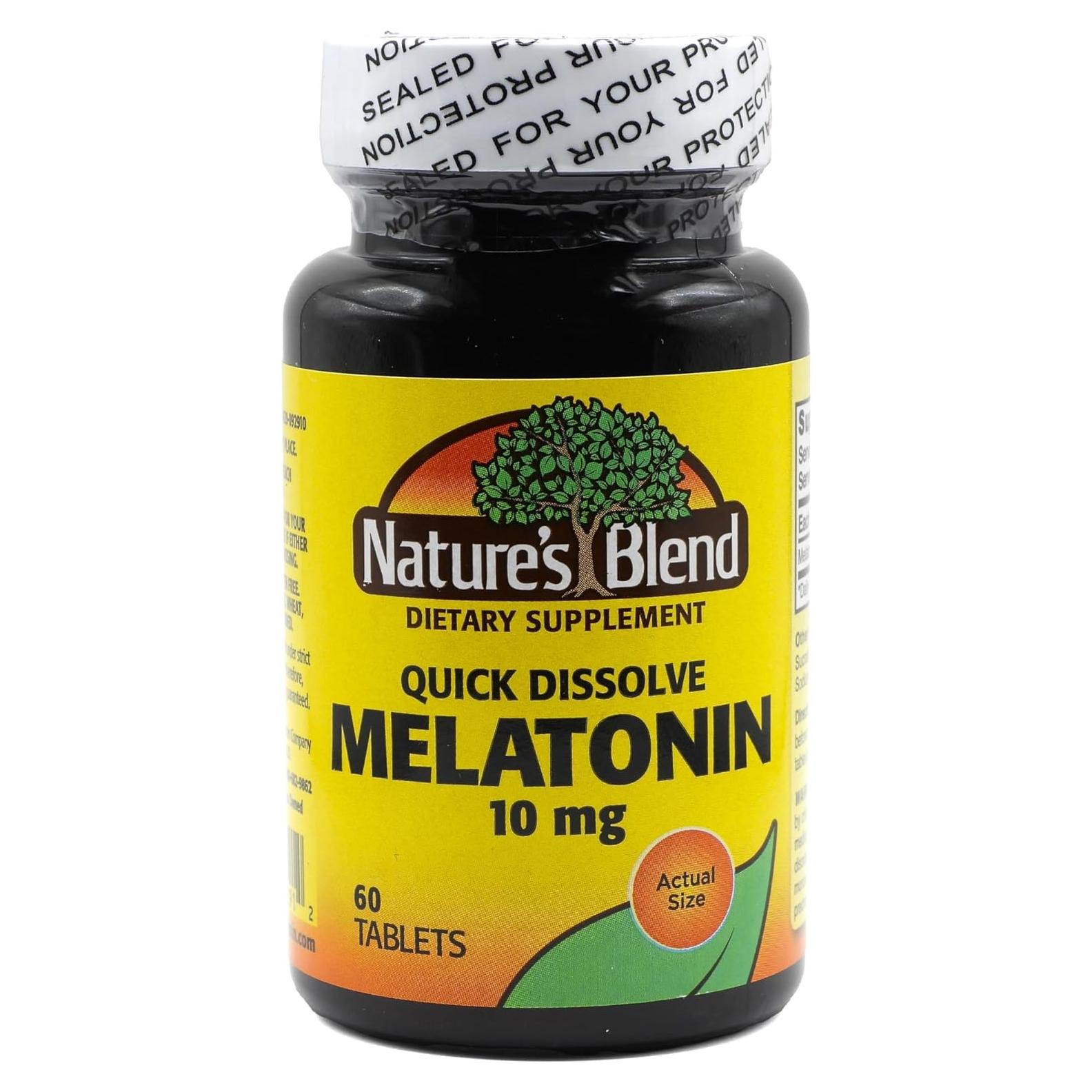 Melatonina 10mg Mezcla de la Naturaleza 60 Tabletas