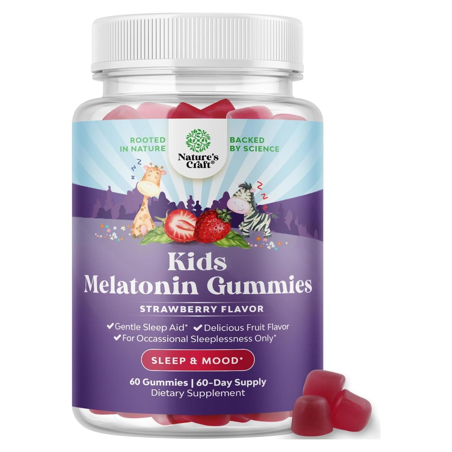 Gomitas de Melatonina Natures Craft 1 mg para Niños 150 g