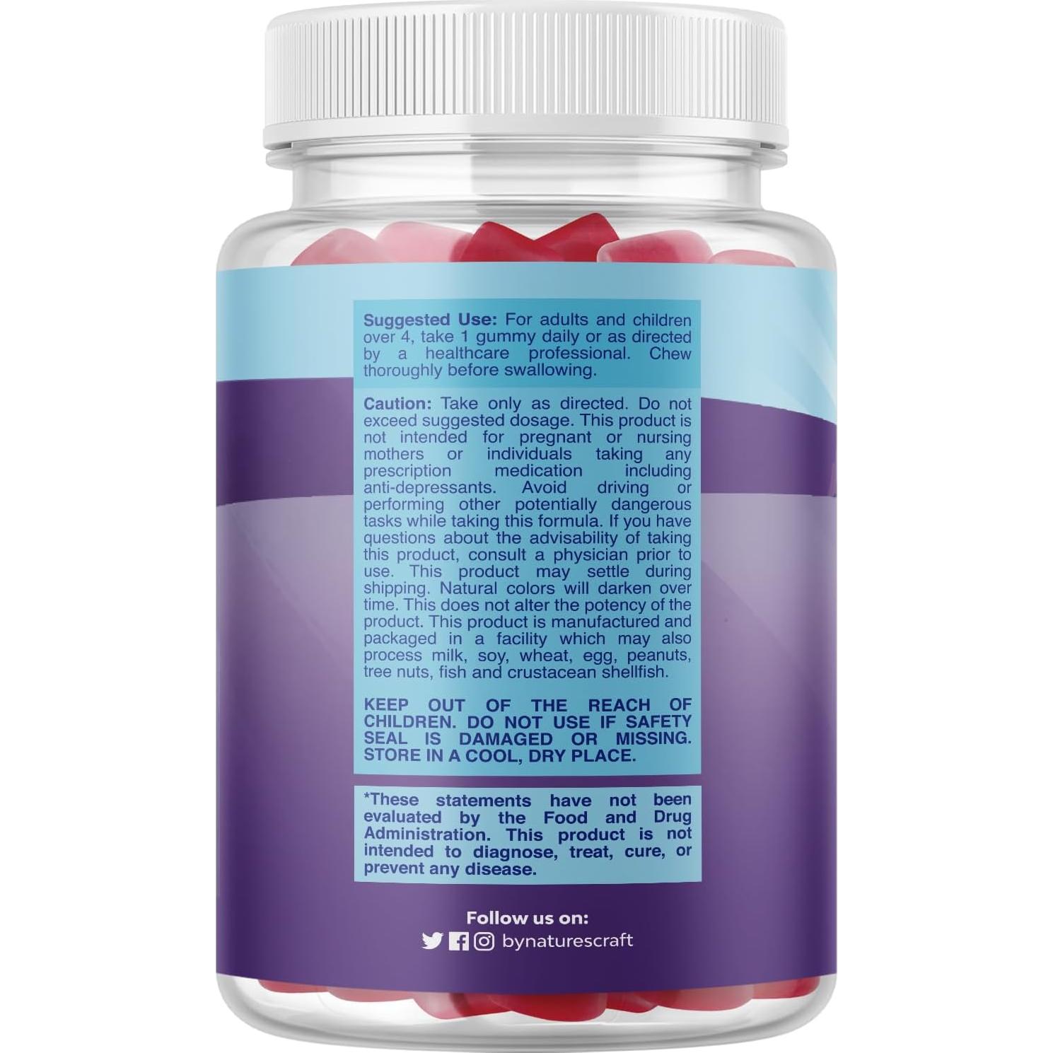 Gomitas de Melatonina Natures Craft 1 mg para Niños 150 g