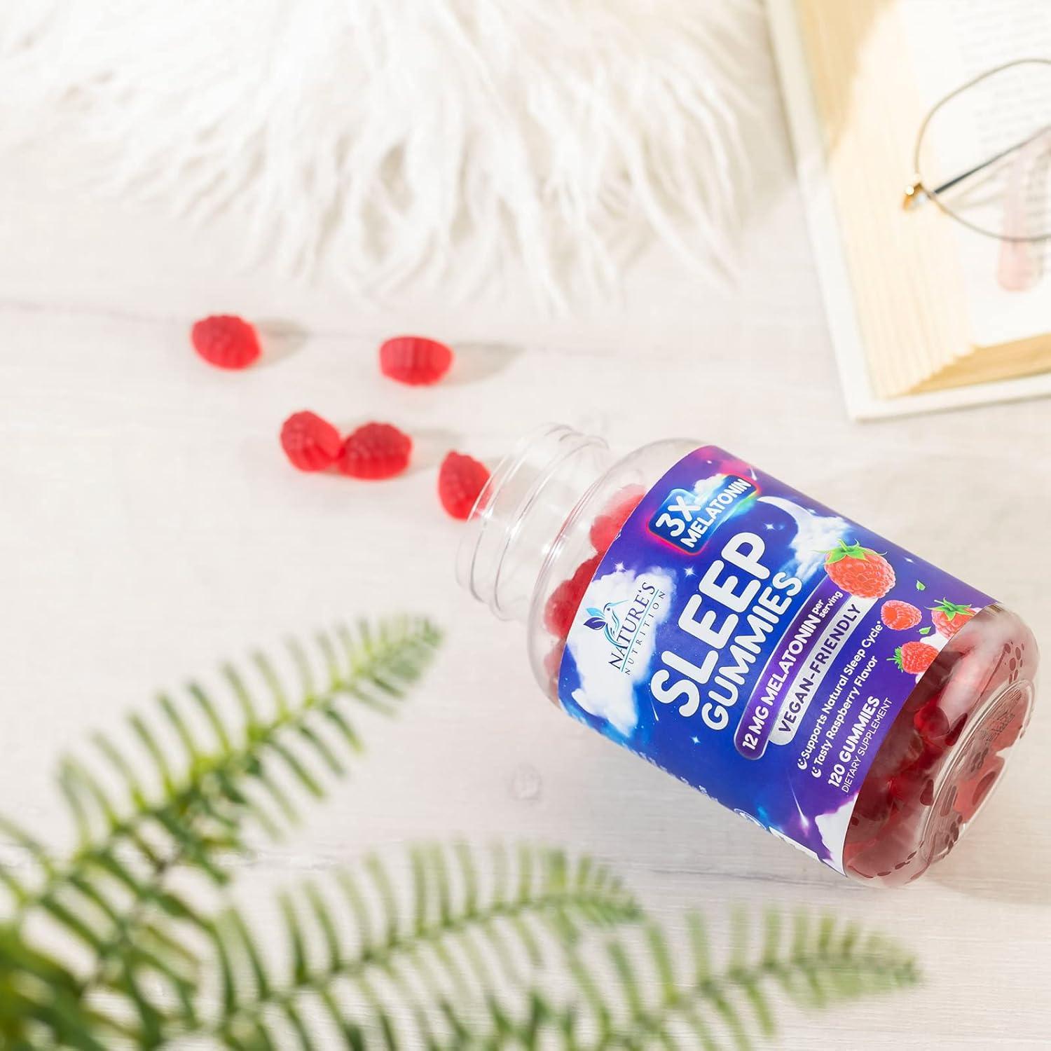 Gomitas de Melatonina Nature's Nutrition 12 mg - 120 Unidades