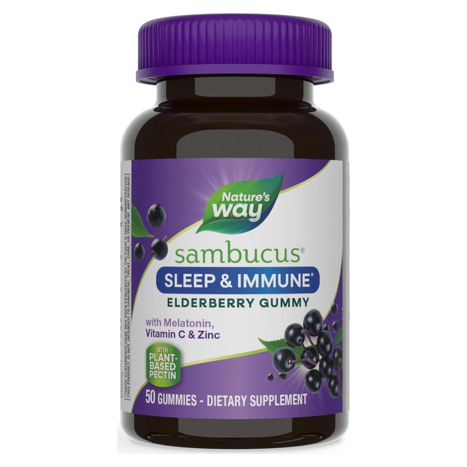 Gomitas de Sambuco Nature's Way para Sueño e Inmunidad 50u