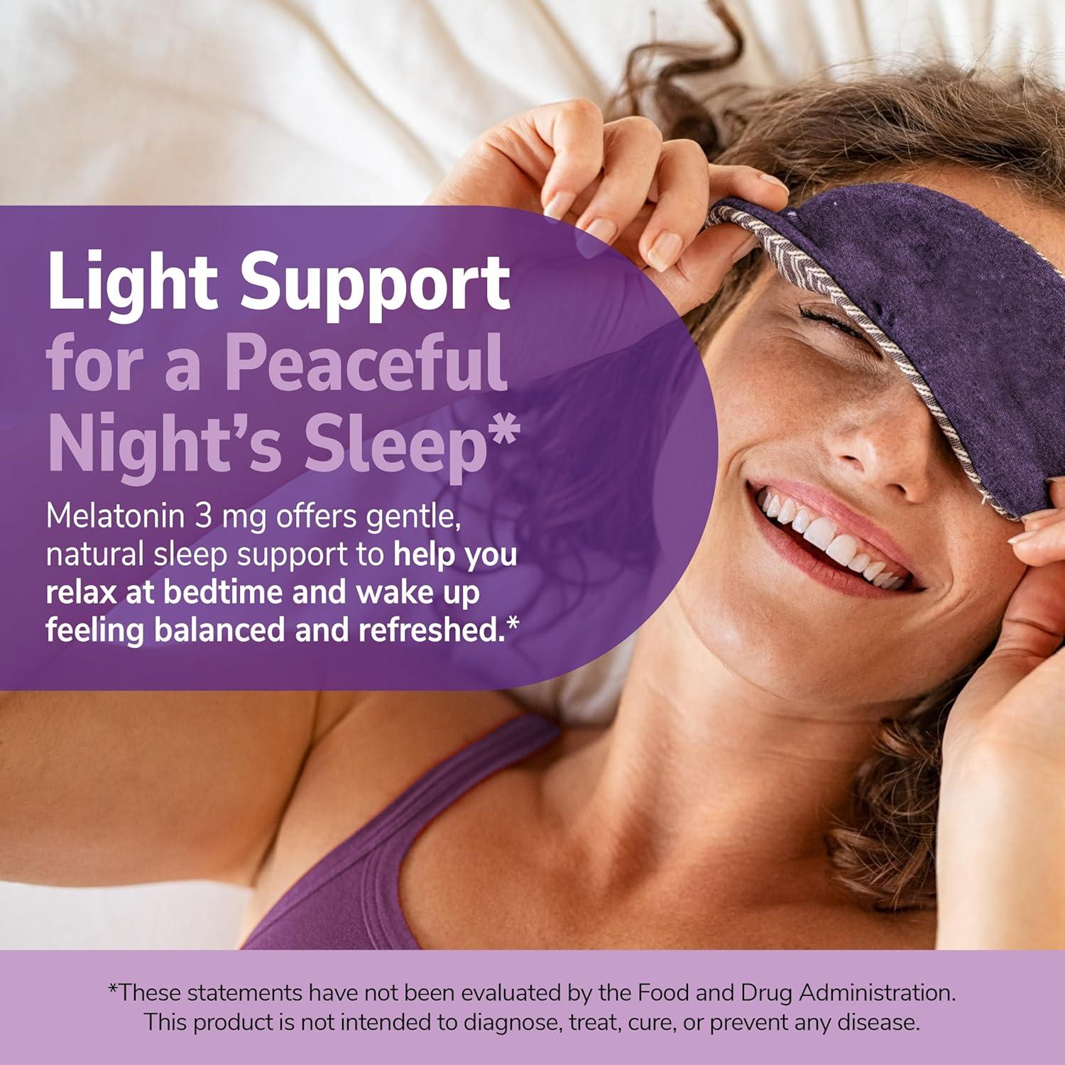 Tabletas de Melatonina 21st Century 3 mg 200 unidades