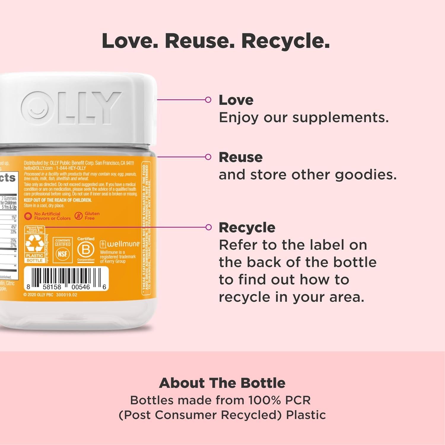 Gummy OLLY Inmunidad Niños 50 Unidades Vitamina C Zinc