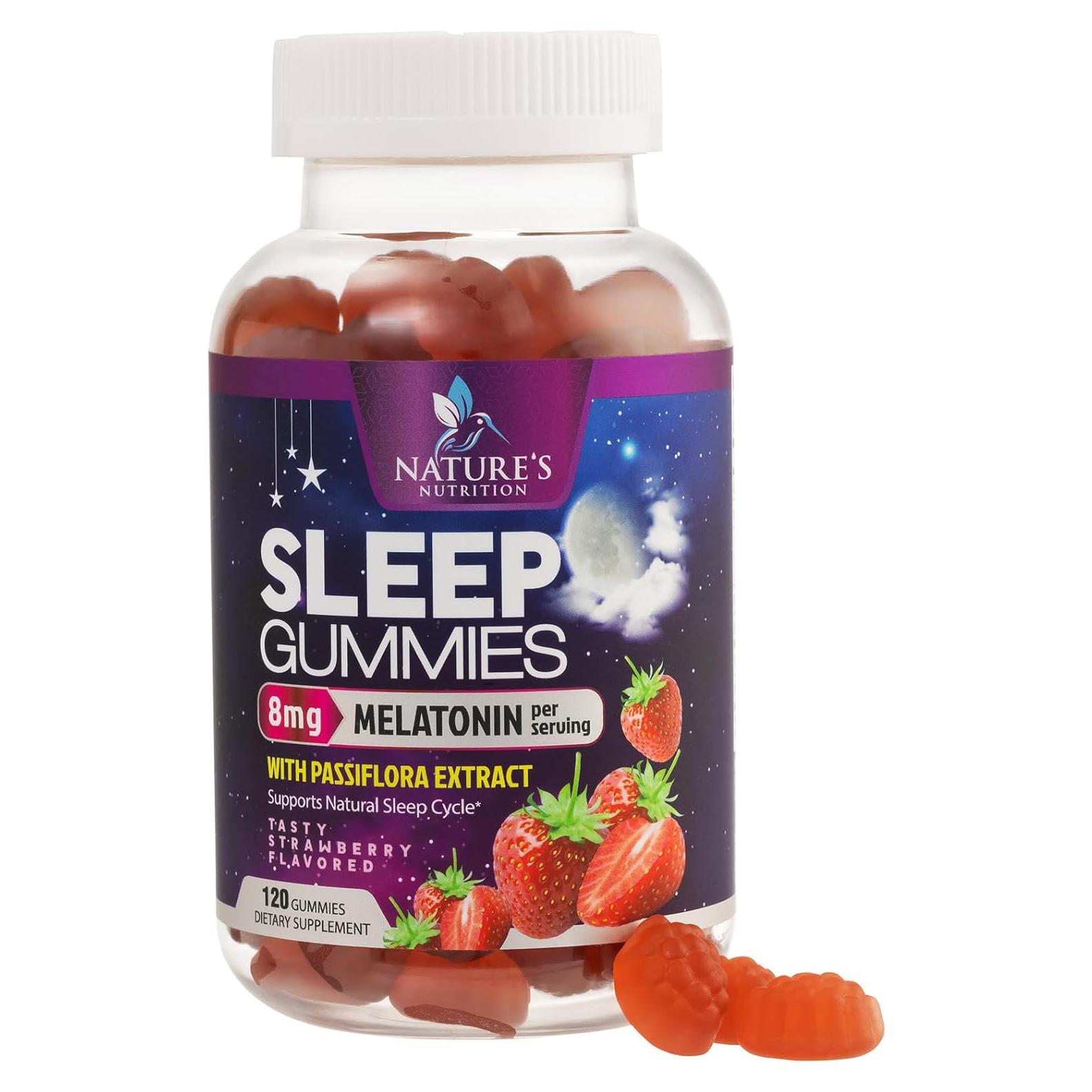 Gomitas de Melatonina 8mg Nature's Nutrition - 120 Unidades