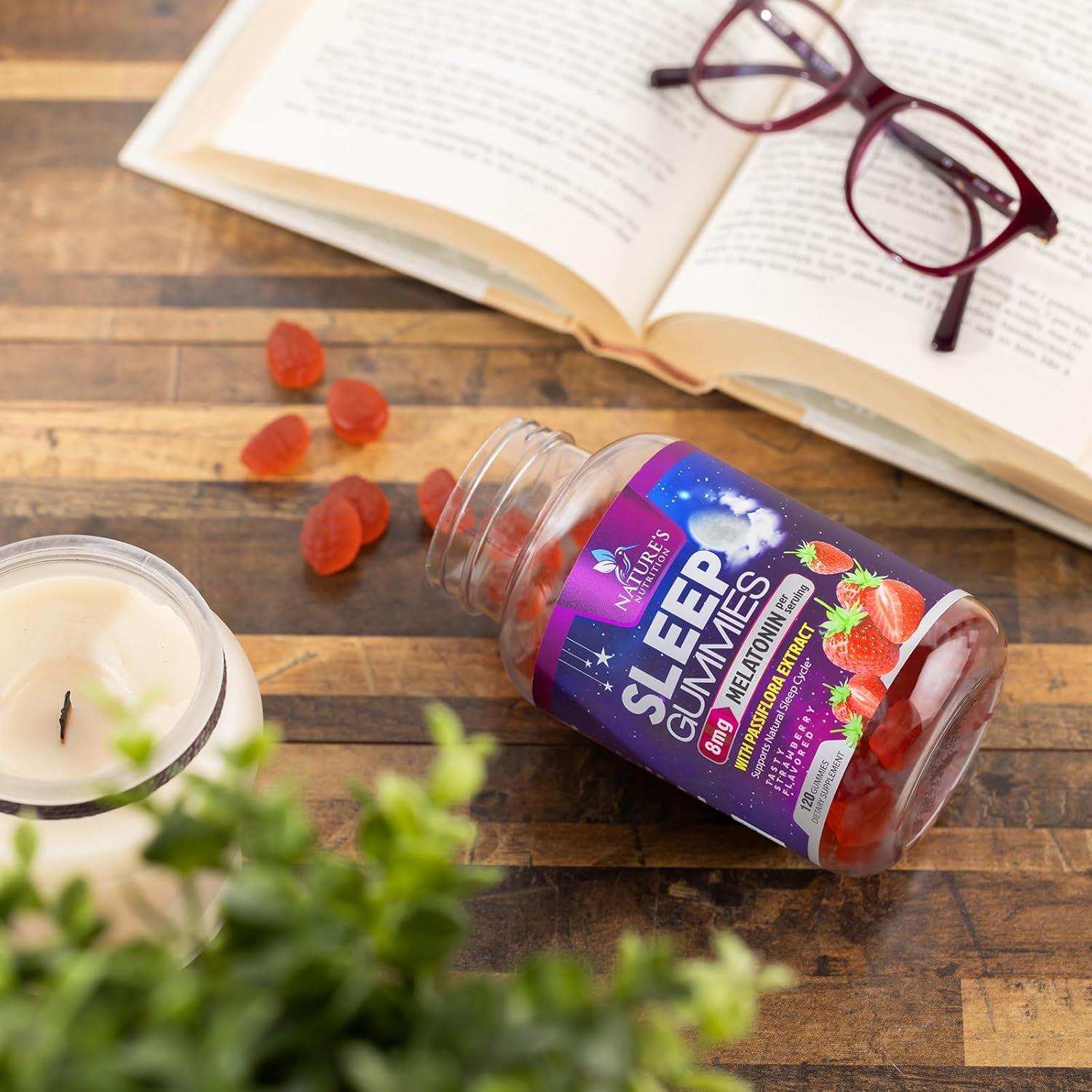 Gomitas de Melatonina 8mg Nature's Nutrition - 120 Unidades