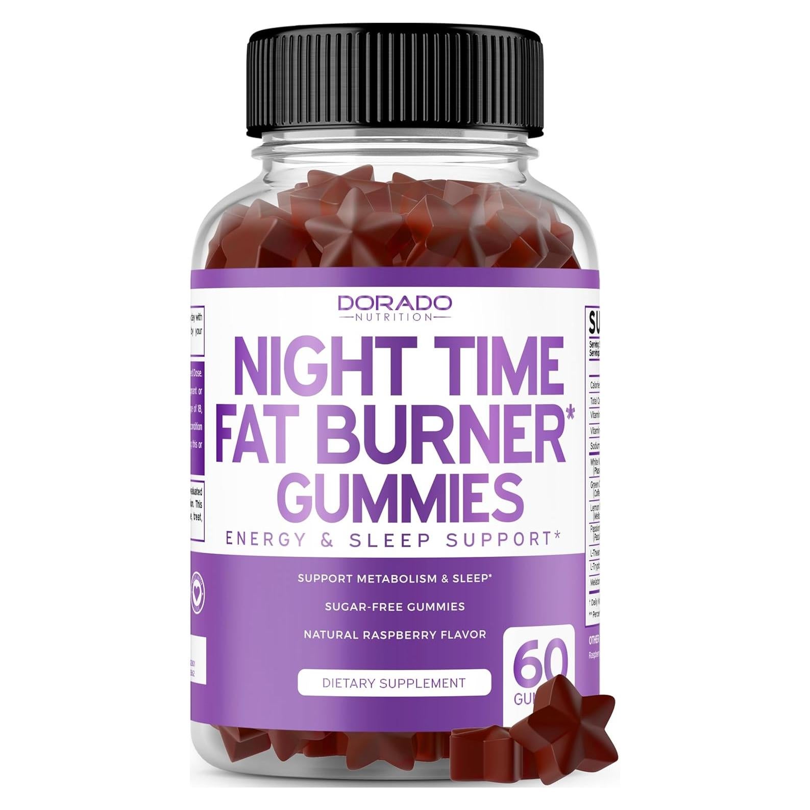 Gomitas Quemador de Grasa Nocturno Dorado Nutrition 60 Unidades