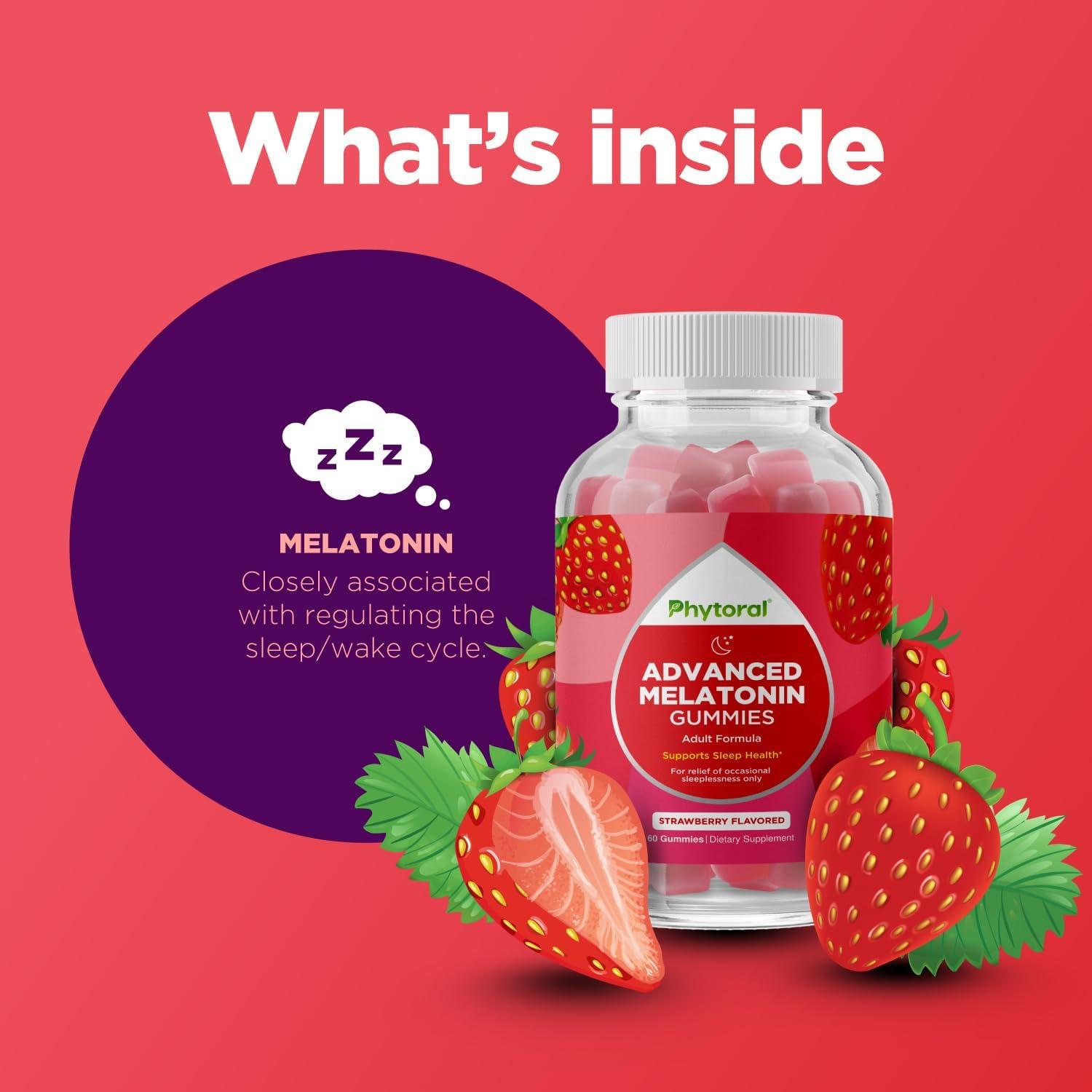 Gummies de Melatonina 5mg Phytoral - Suplemento para Dormir