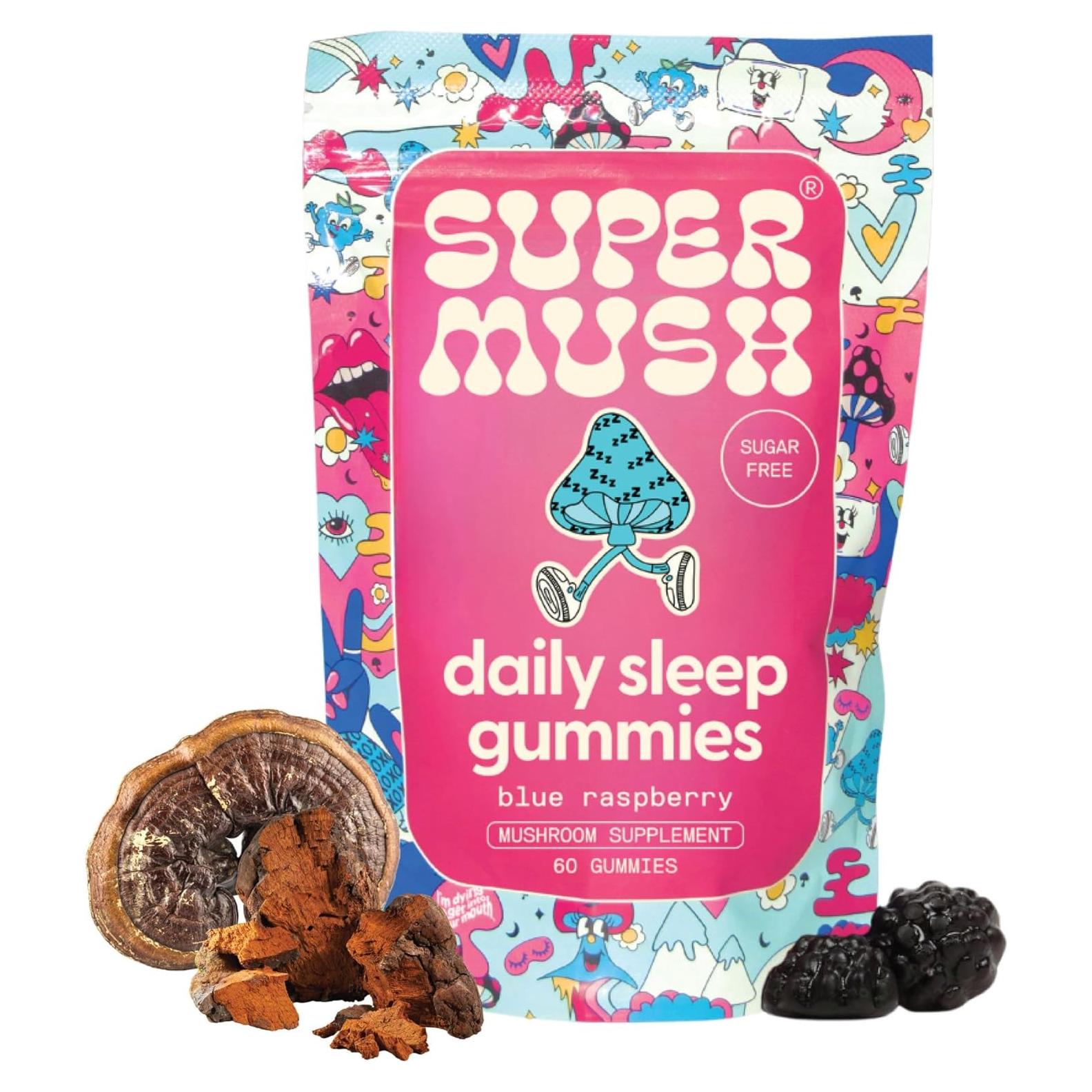 Gomitas para Dormir SuperMush 60 Unidades - Veganas y Sin Azúcar