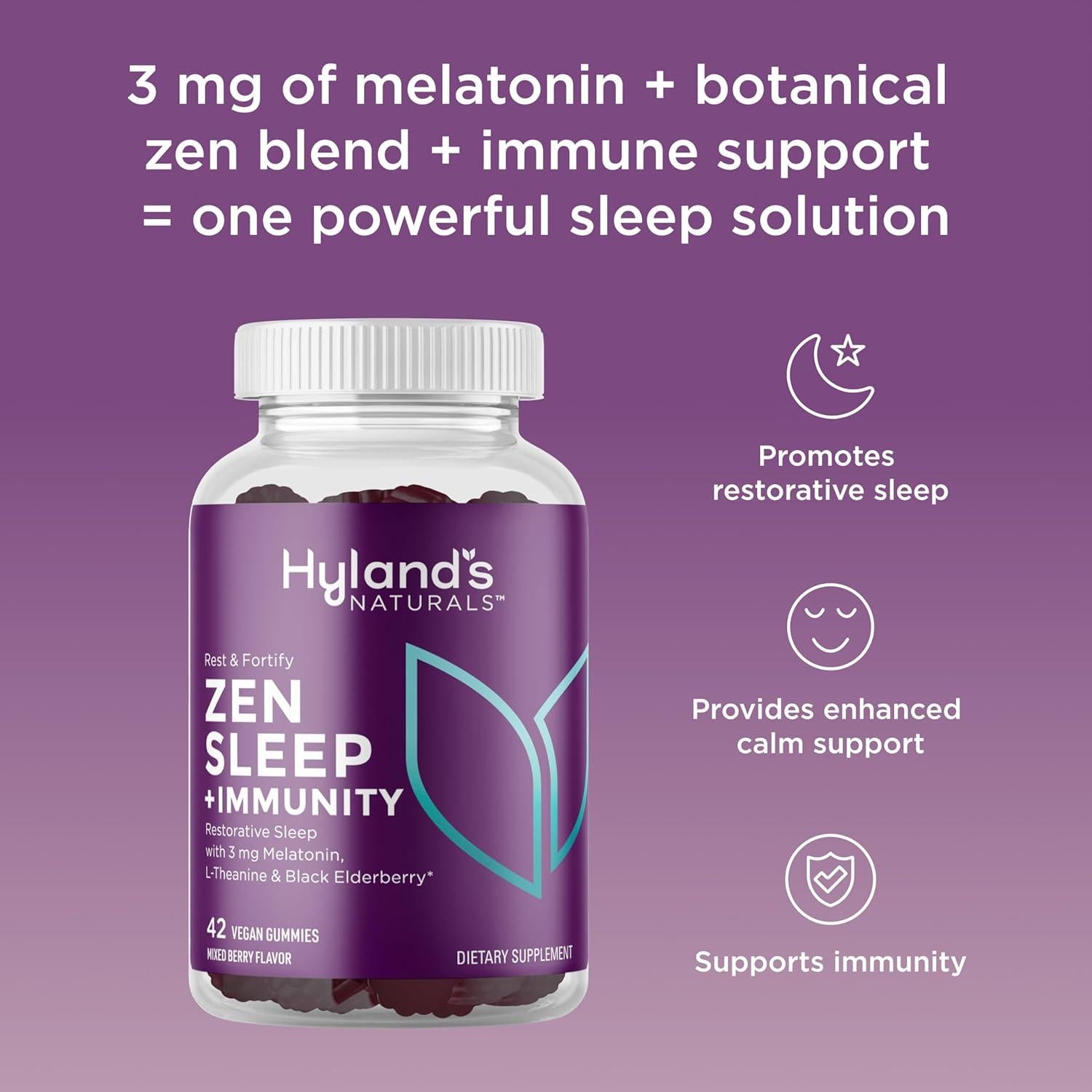 Gominolas Veganas Hyland's 42 Unidades Sueño y Inmunidad