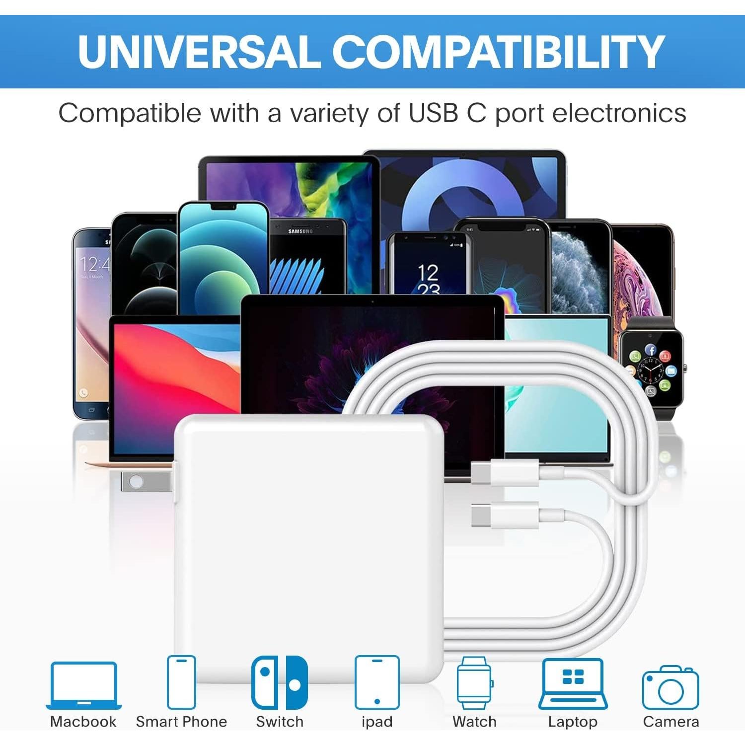 Cargador USB C 118W Sunveza para MacBook Pro/Air