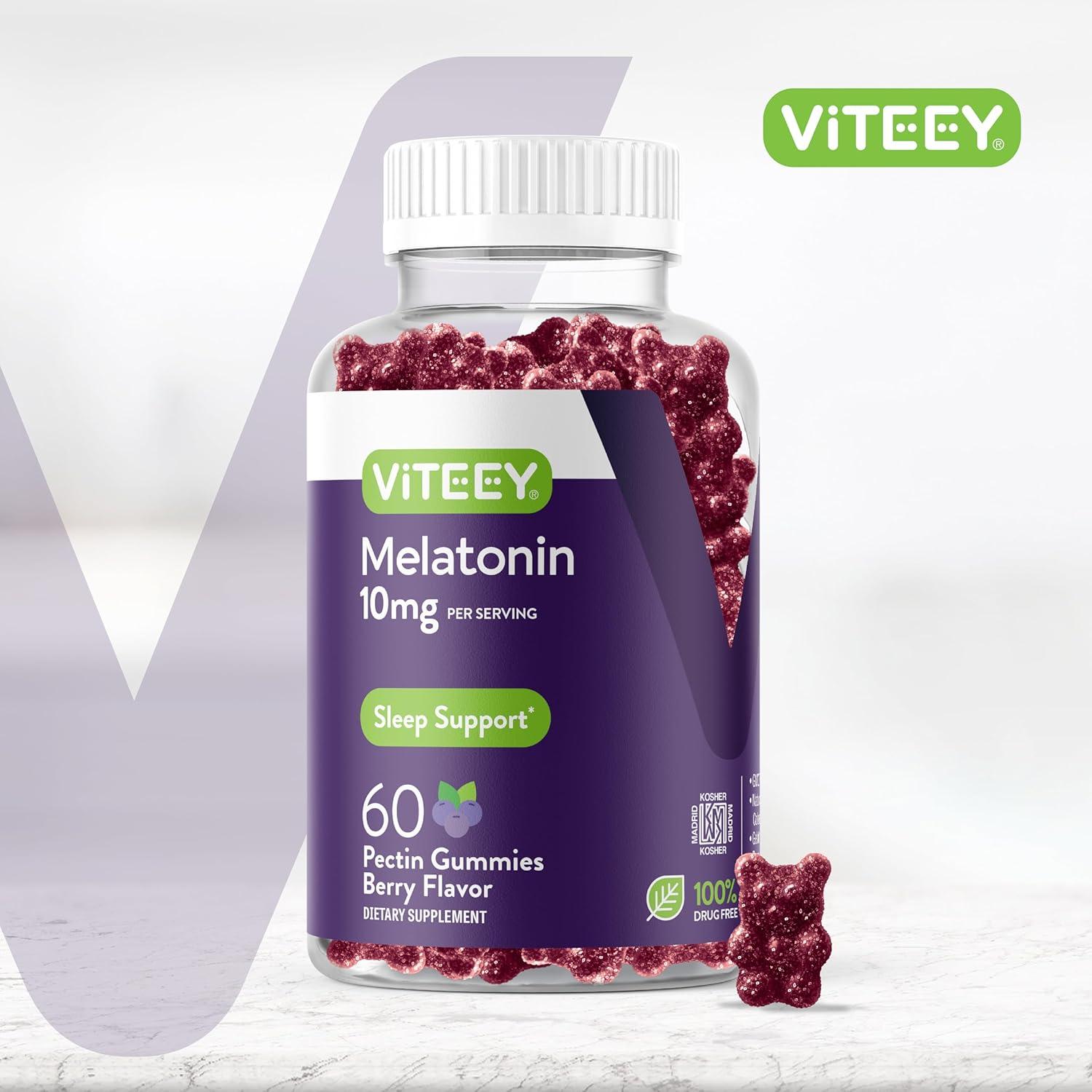 Gominolas de Melatonina Viteey 10mg Veganas 60 Unidades