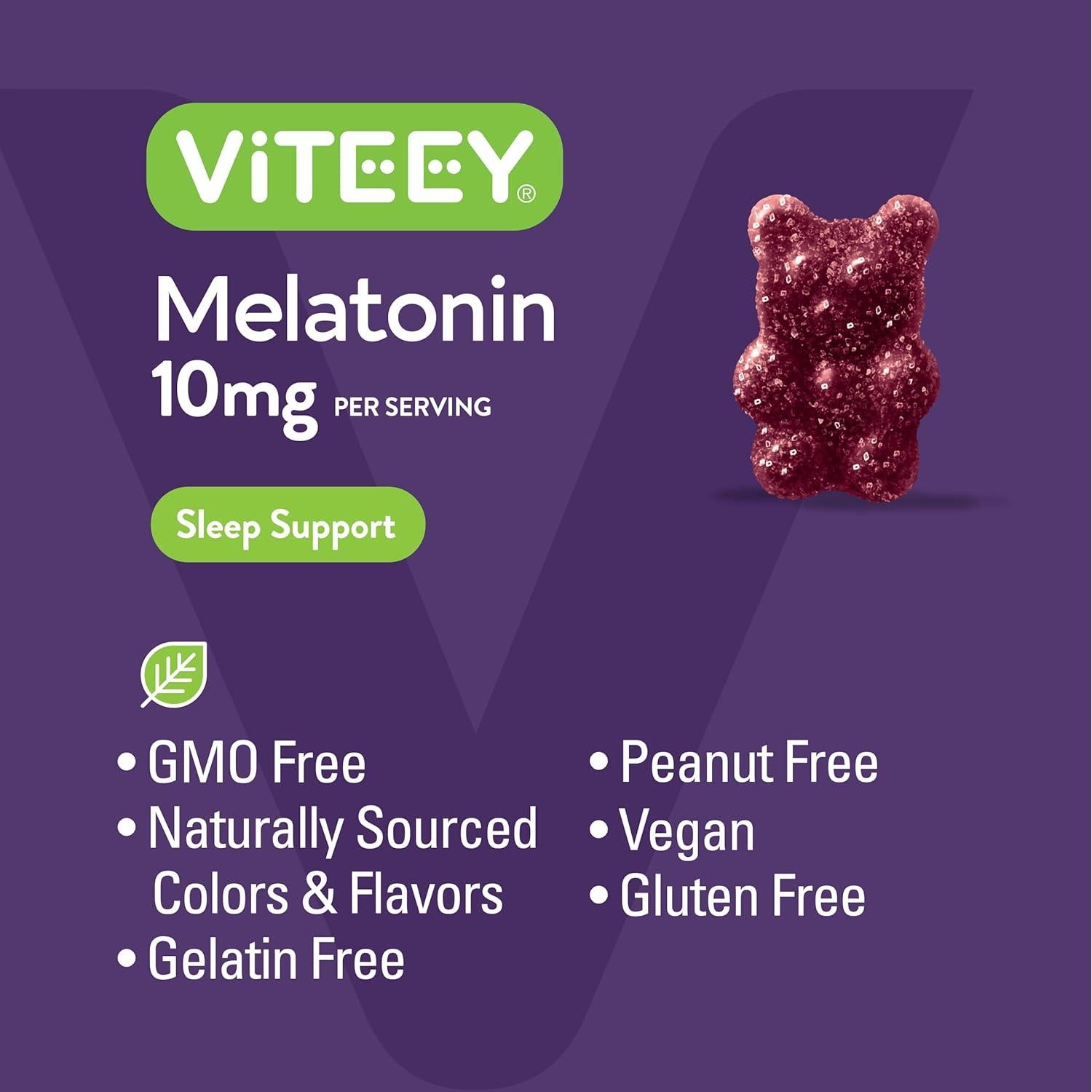 Gominolas de Melatonina Viteey 10mg Veganas 60 Unidades