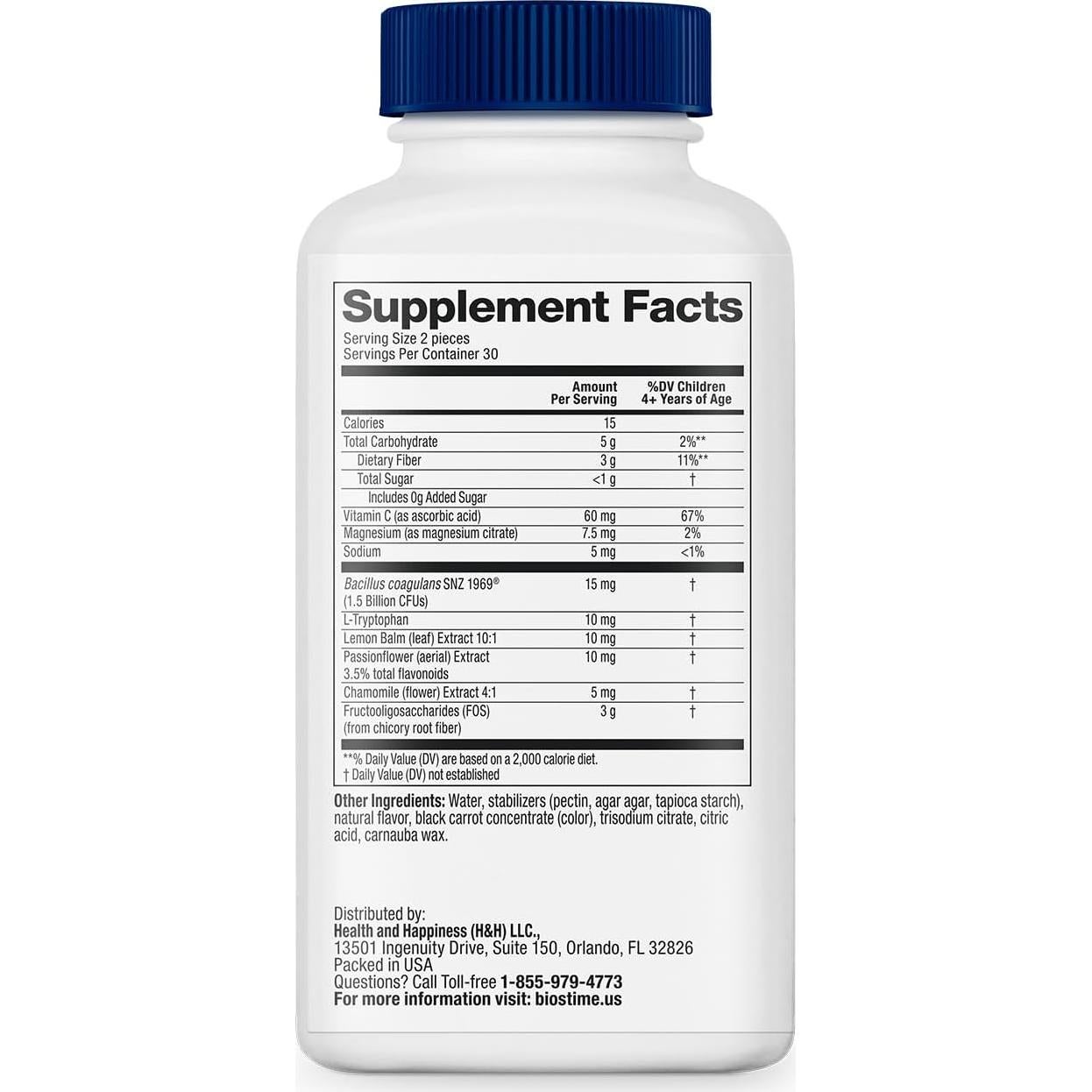 Gominolas Biostime Kids Sleep 60 unidades | Sin azúcares añadidos | Probioticos y magnesio