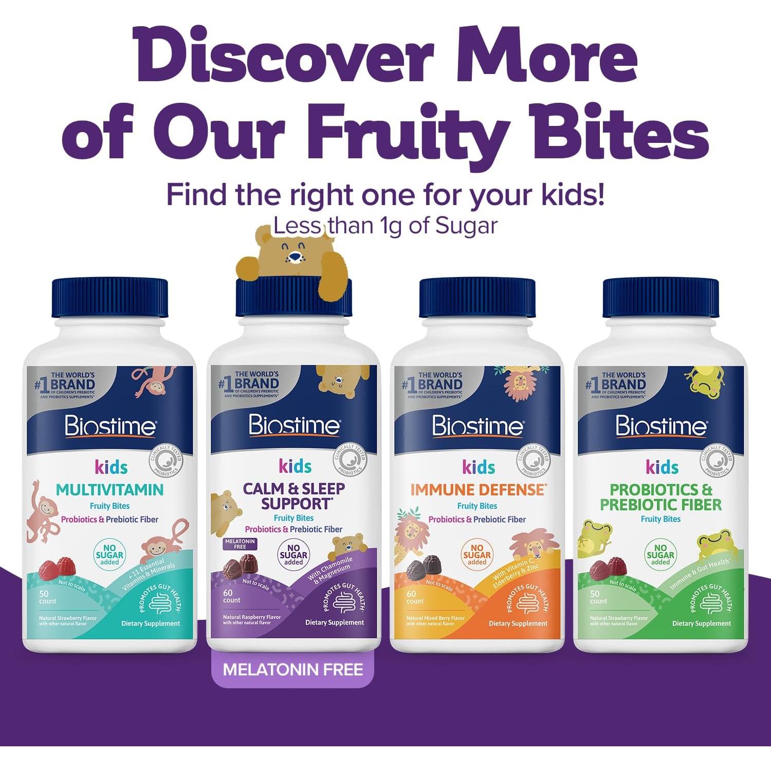 Gominolas Biostime Kids Sleep 60 unidades | Sin azúcares añadidos | Probioticos y magnesio