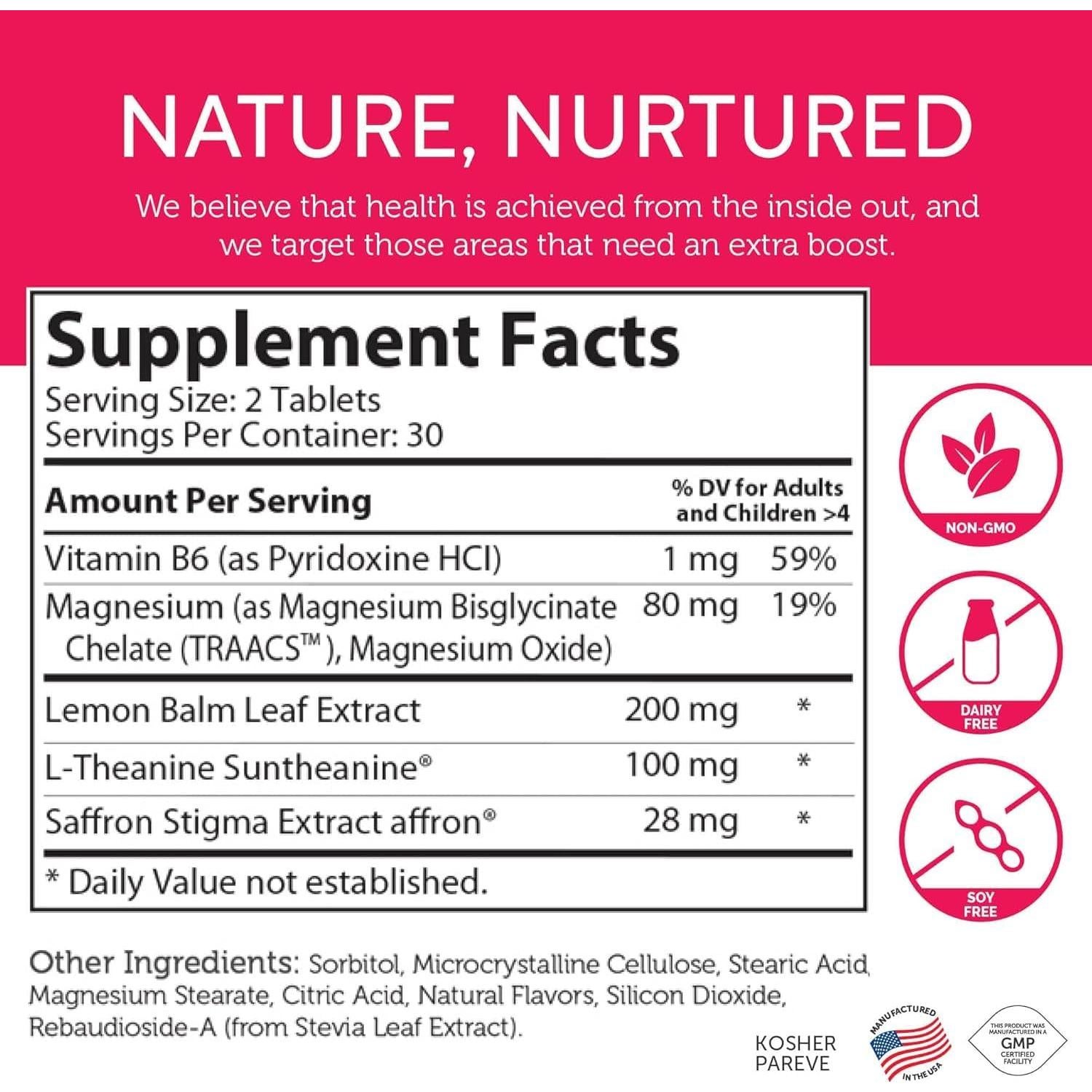 Suplemento Masticable de Magnesio Zahler ChildCalm 60 Tabletas